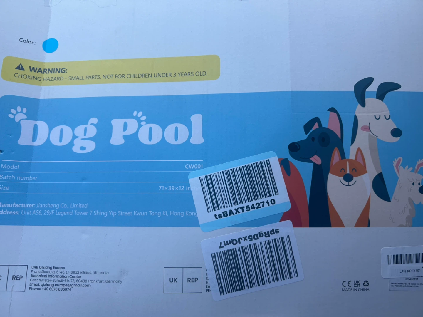 Peteast Dog Pool 71x39x12 in - photo 2