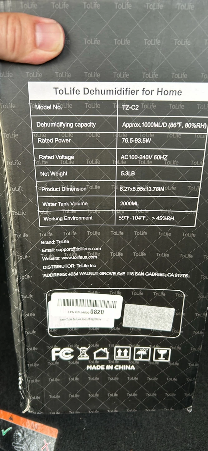 ToLife Dehumidifier for Home TZ-C2 - photo 2
