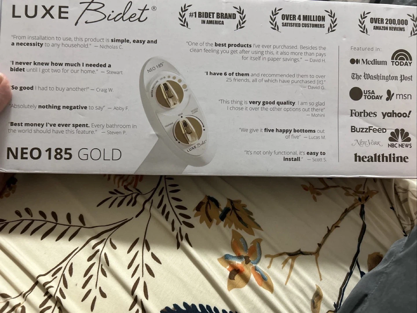 LUXE Bidet NEO 185 Gold