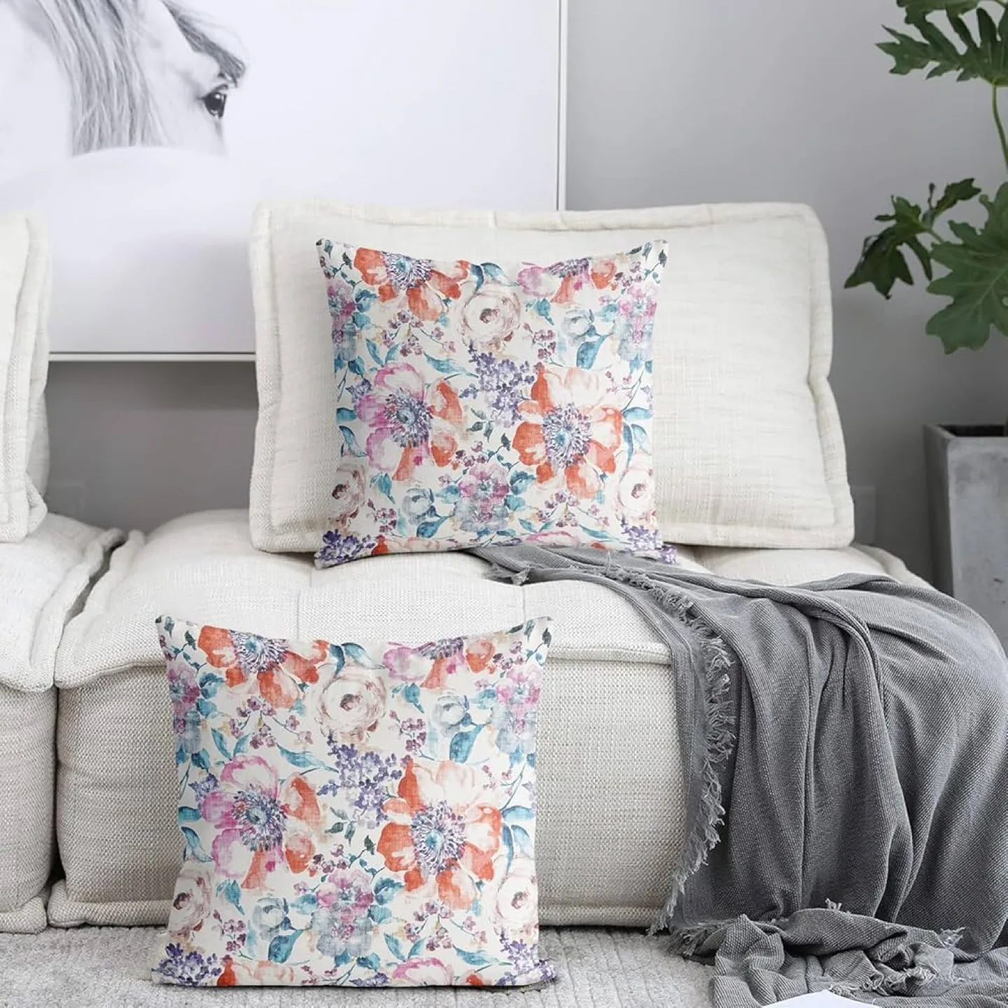 New Decorative Throw Pillow Cases for Couch ,L45x45W cm thumbnail