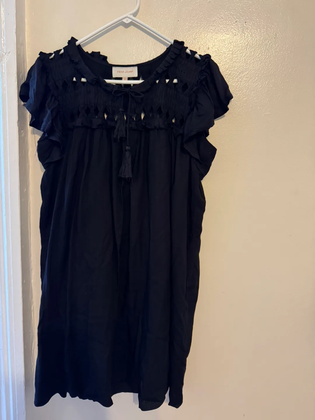 Dear John Black Blouse Size S  Cute thumbnail