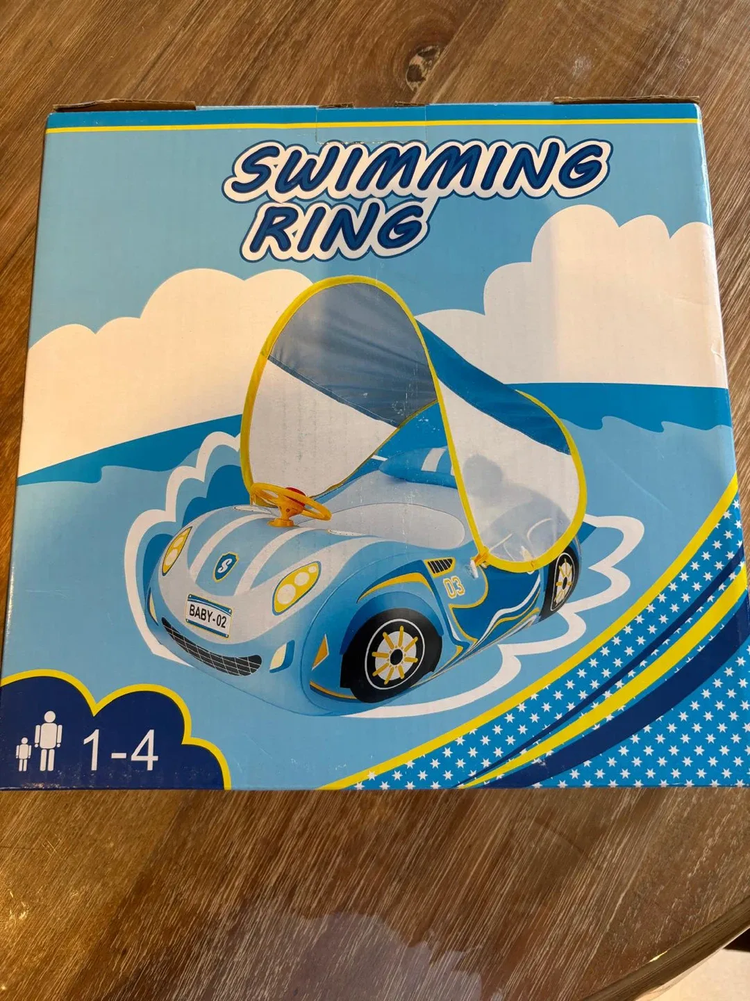 BNIB Swimming Ring Baby-Car Design 1-4 Age thumbnail
