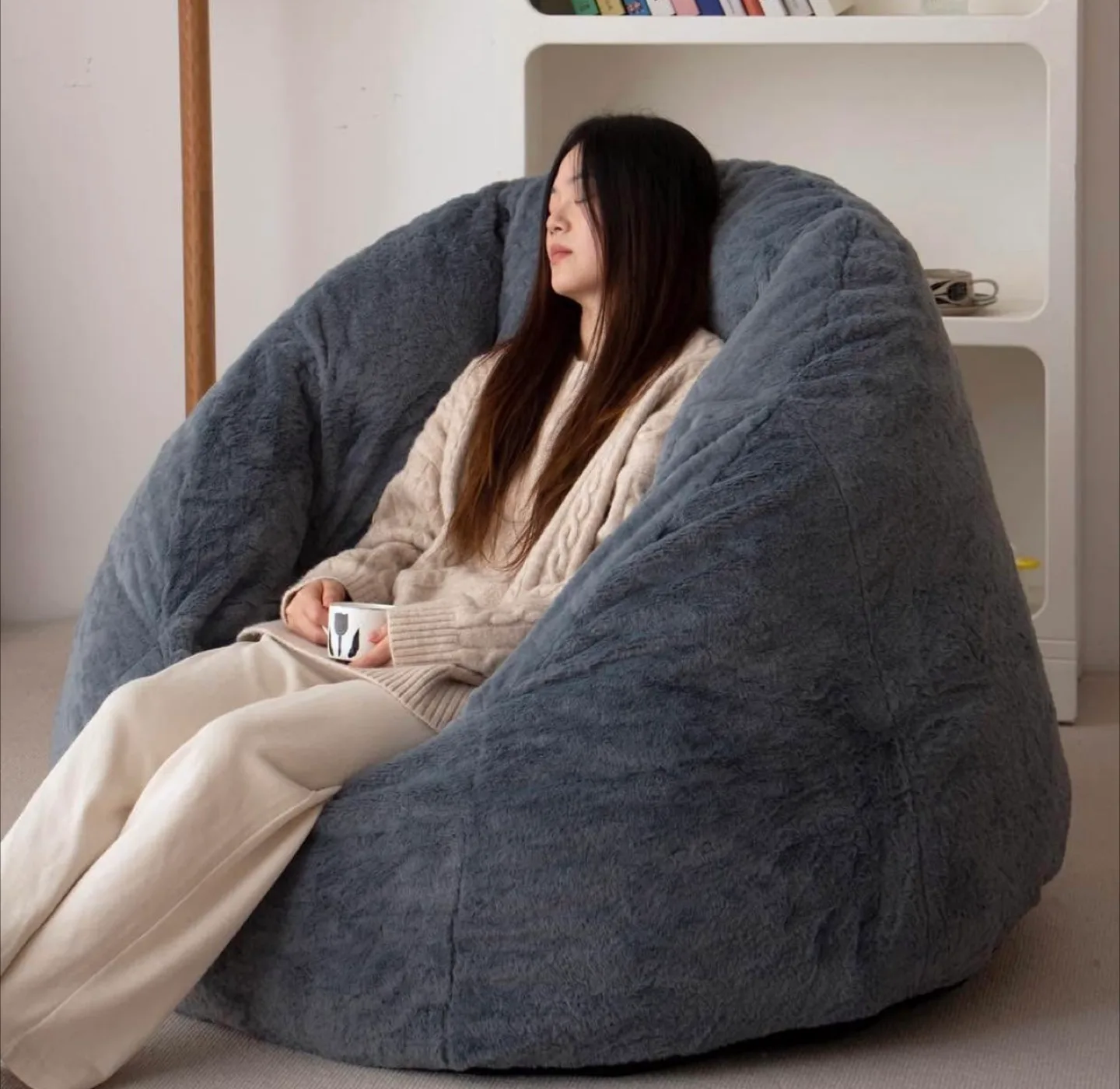 Adult Size Bean Bag Sofa - Blue image indicator(4)