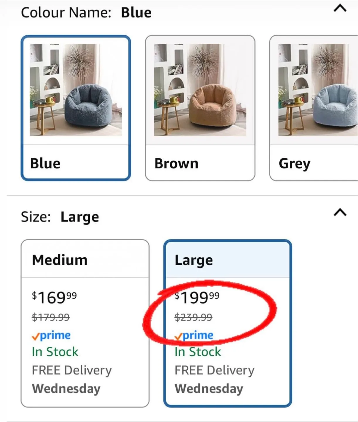 Adult Size Bean Bag Sofa - Blue image indicator(6)