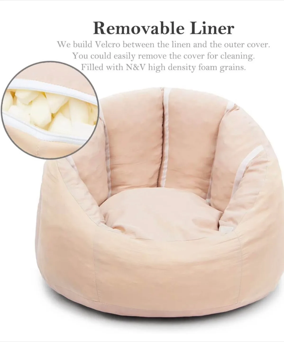 Adult Size Bean Bag Sofa - Blue image indicator(5)