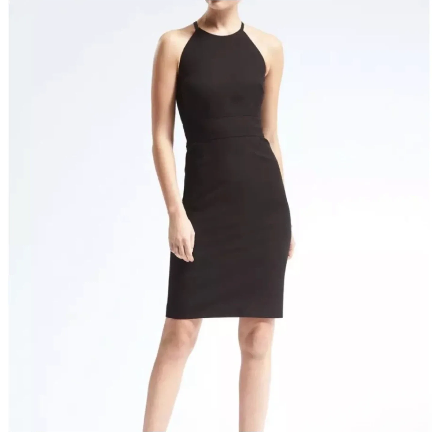 NEW WITH TAG Banana Republic black halter dress size 0 image indicator(2)