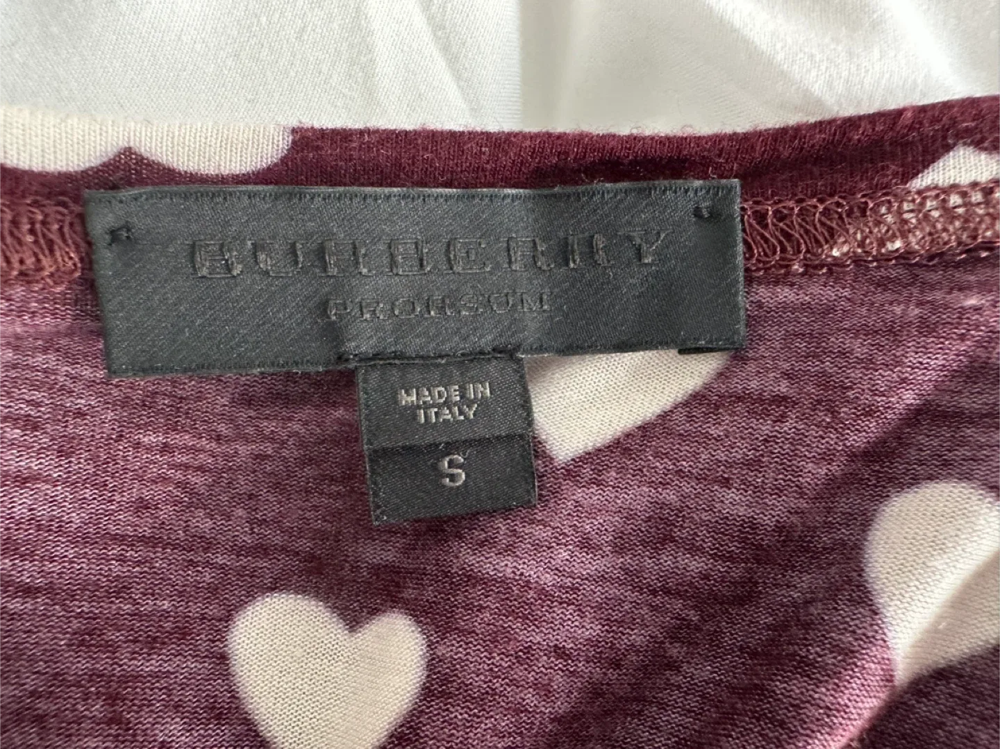 Burberry Prorsum Heart Print Top - Size Small image indicator(4)