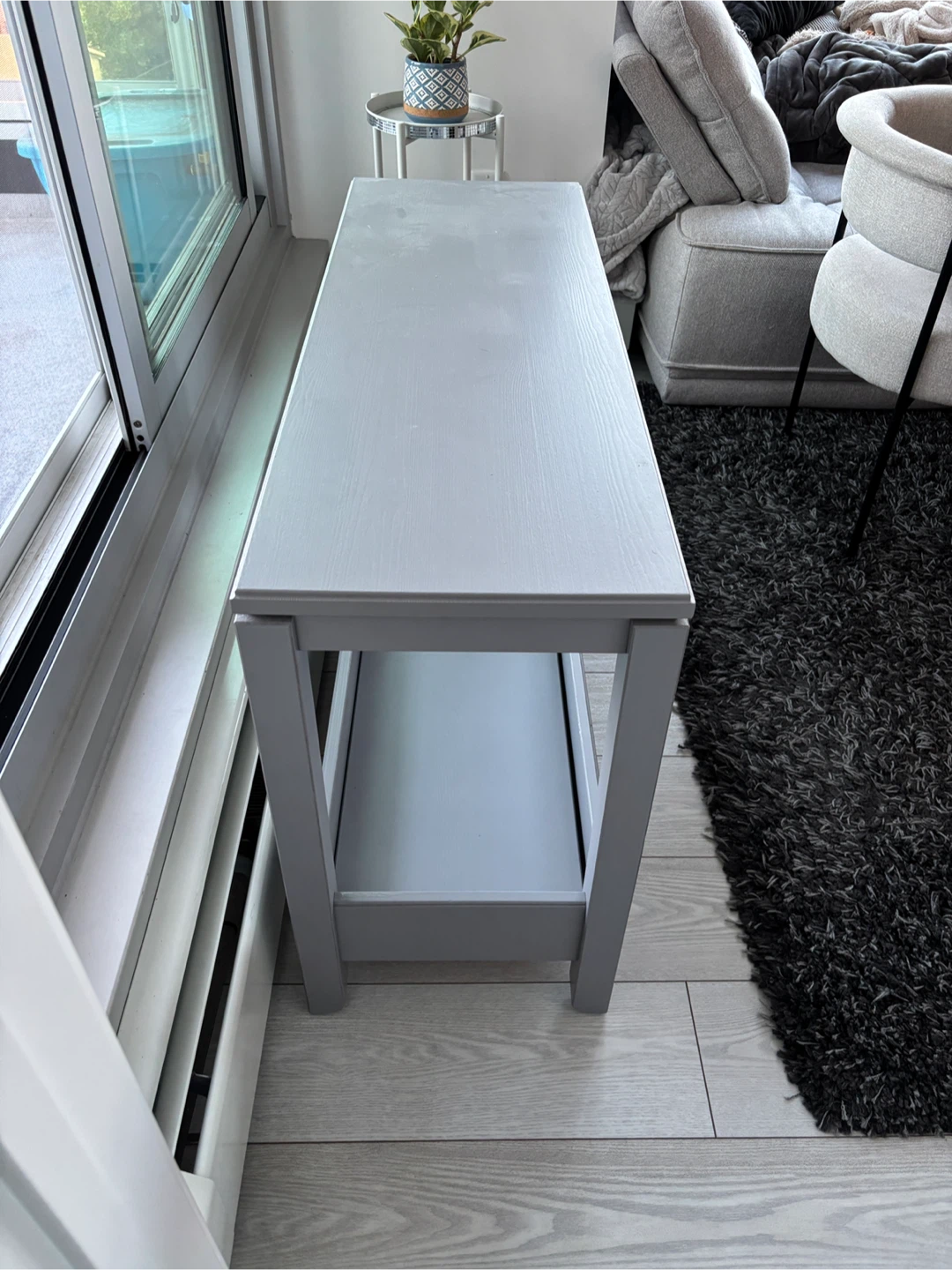 Grey Console Table - photo 2