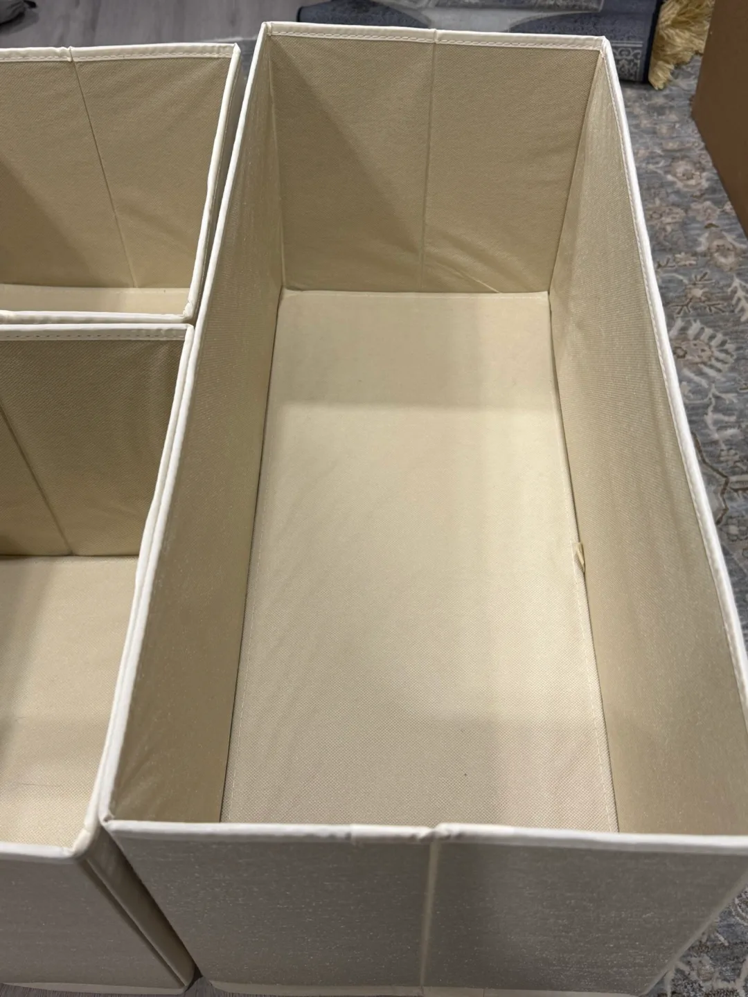 Beige Fabric Drawer Organizers - Set of 6 image indicator(3)