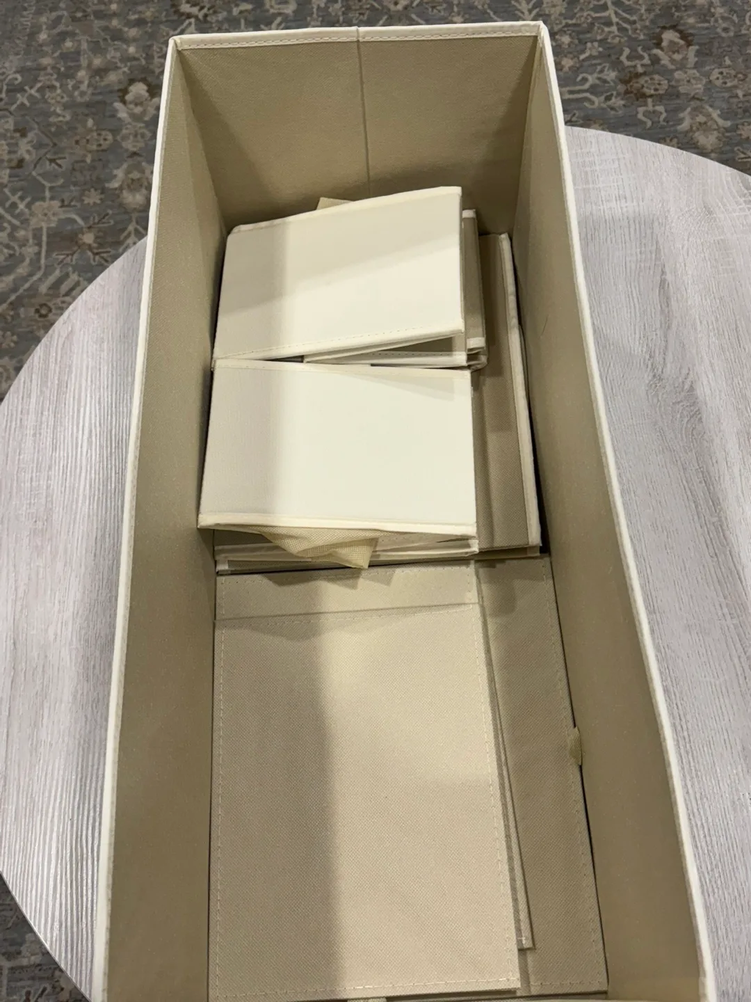 Beige Fabric Drawer Organizers - Set of 6 image indicator(9)