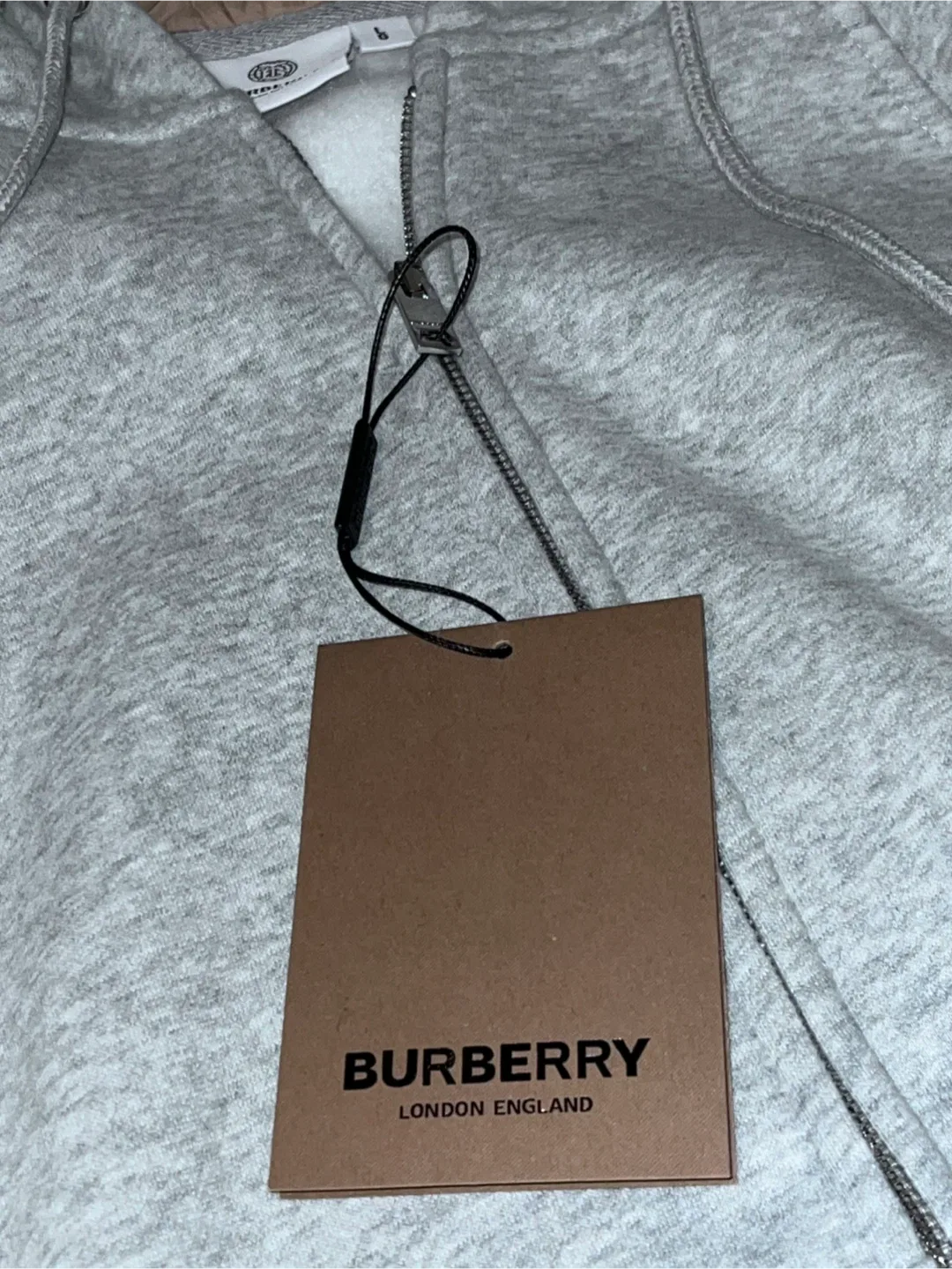Burberry London England Grey Hoodie - Size L image indicator(2)