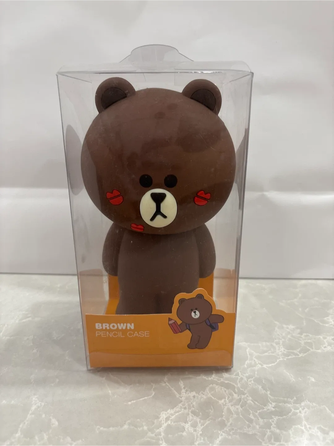 NEW Line Friends Brown Pencil Case 🥕 thumbnail