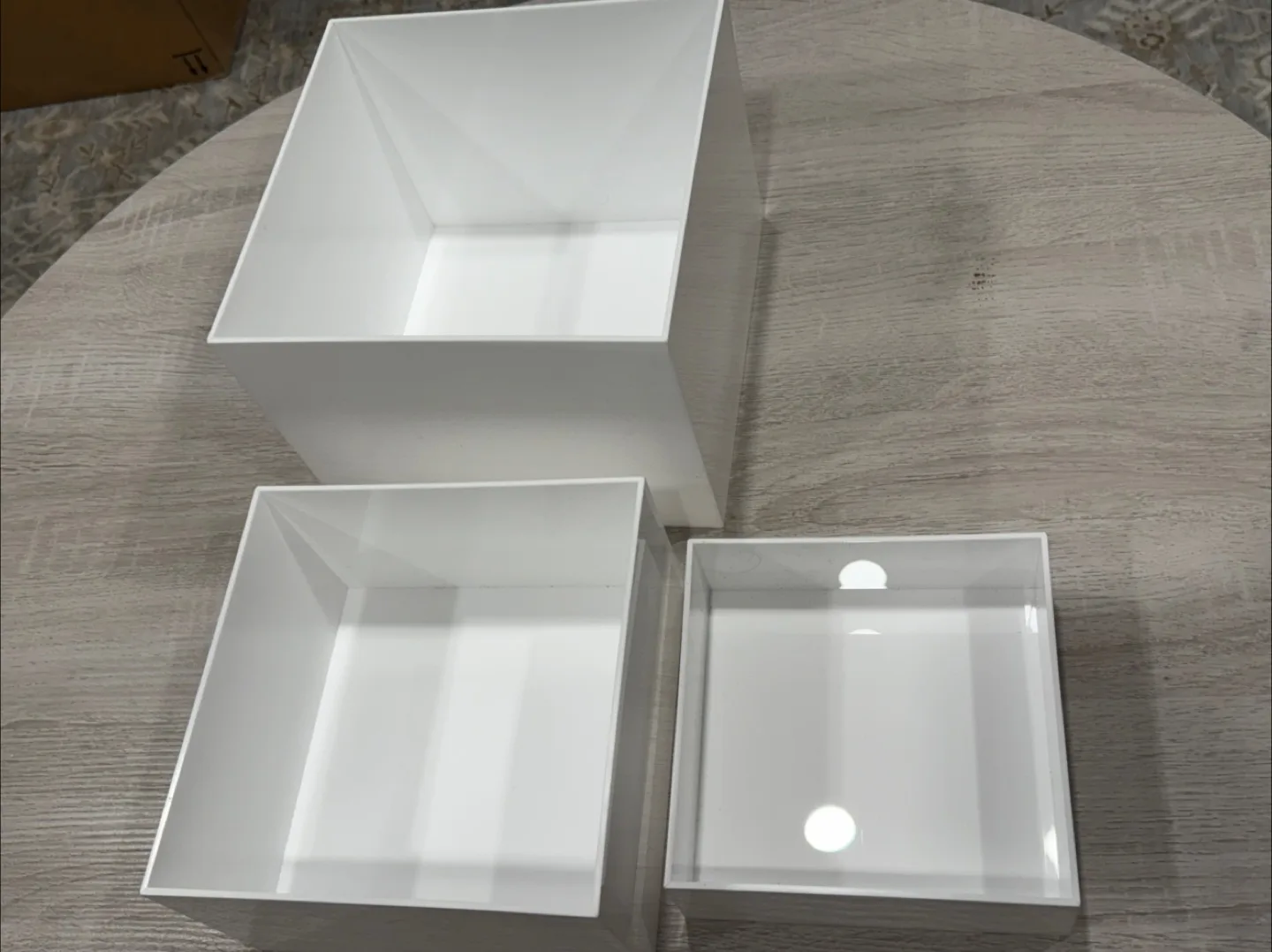 3pcs clear acrylic display risers for dessert, jewellery image indicator(4)