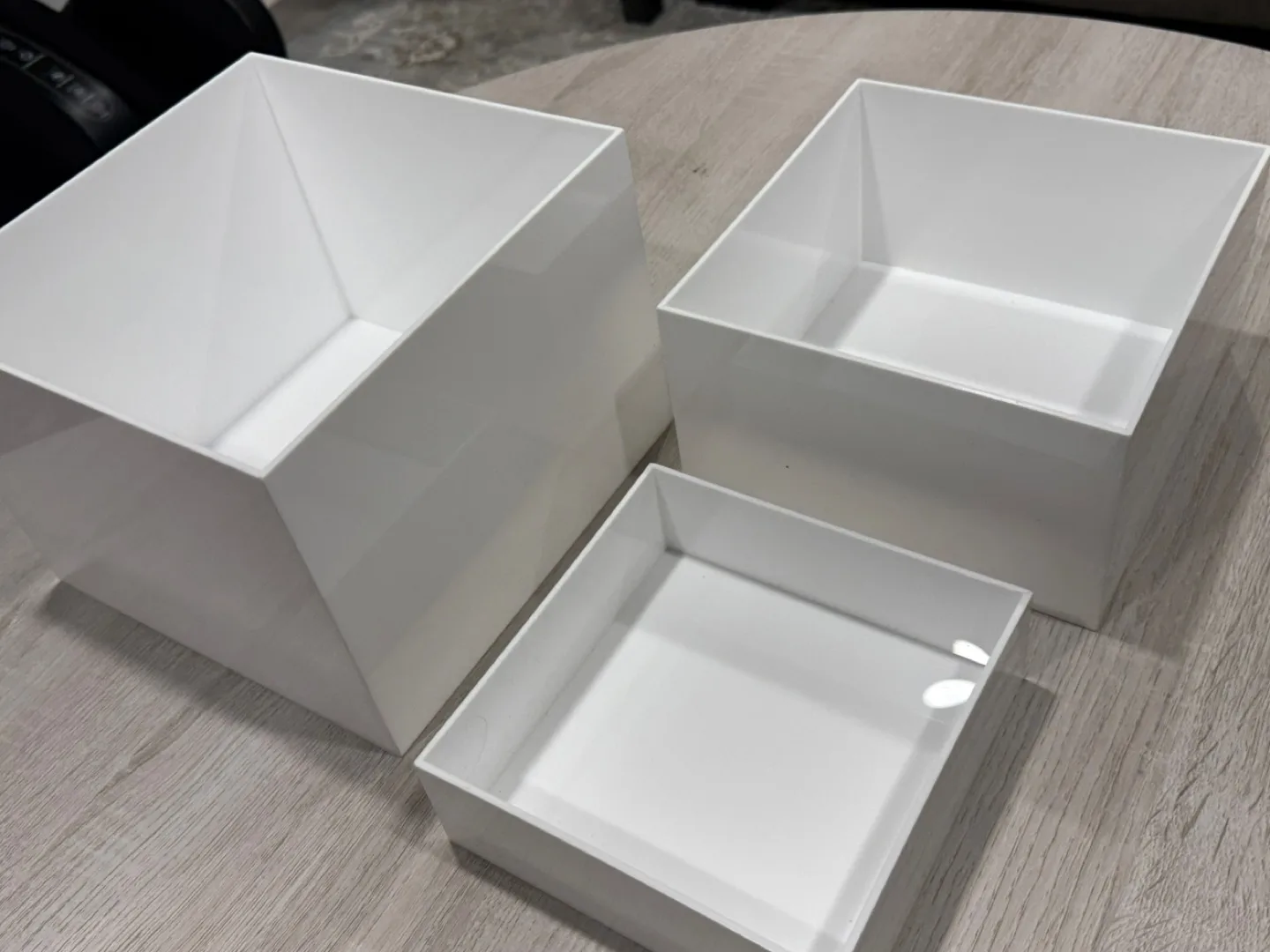 3pcs clear acrylic display risers for dessert, jewellery image indicator(8)