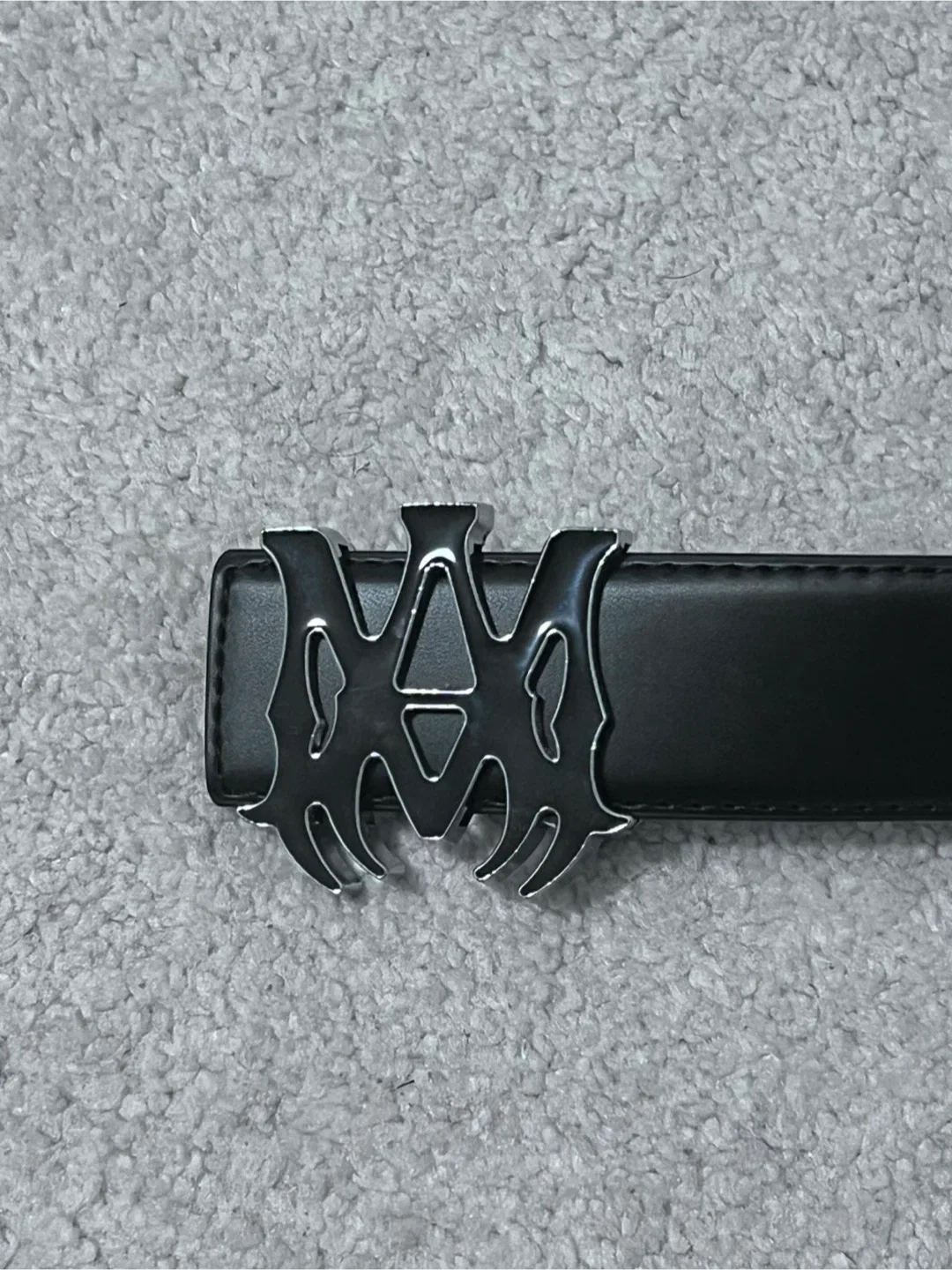 Amiri Black Leather Belt - Size 42 image indicator(2)