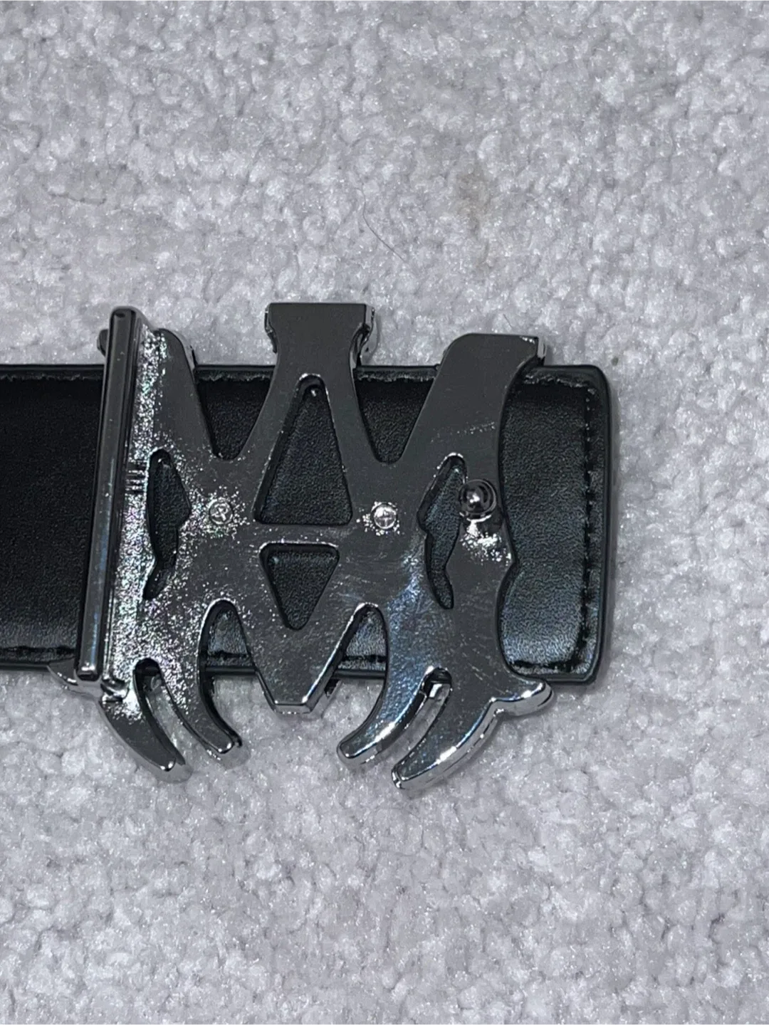 Amiri Black Leather Belt - Size 42 image indicator(3)