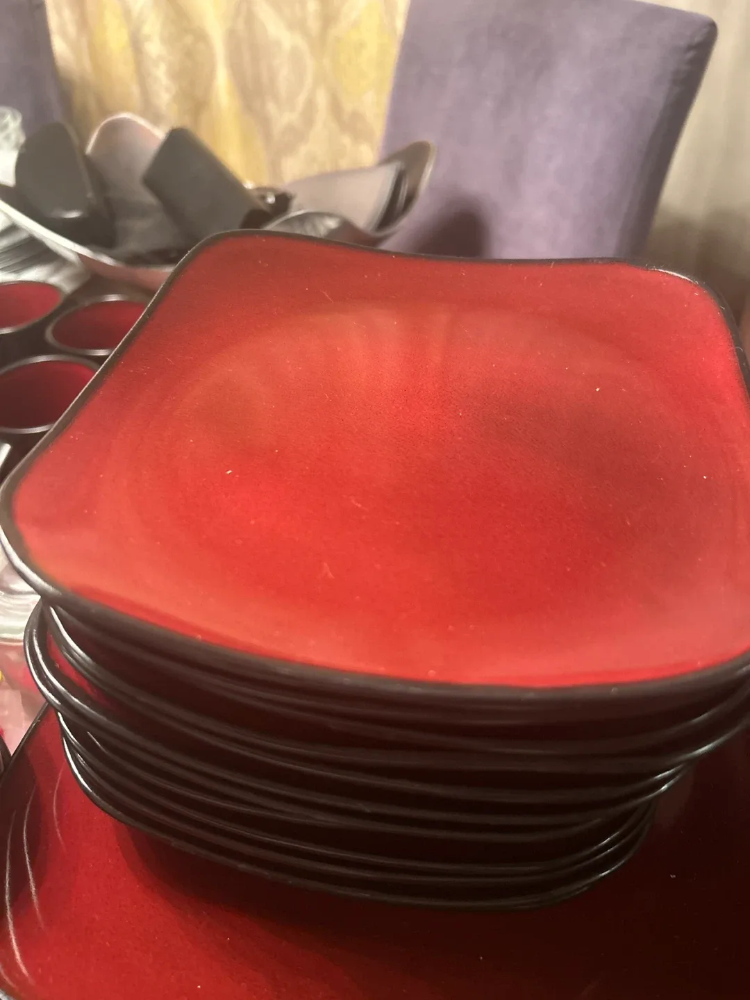 Red & Black Japaneae style Dinnerware Set image indicator(3)