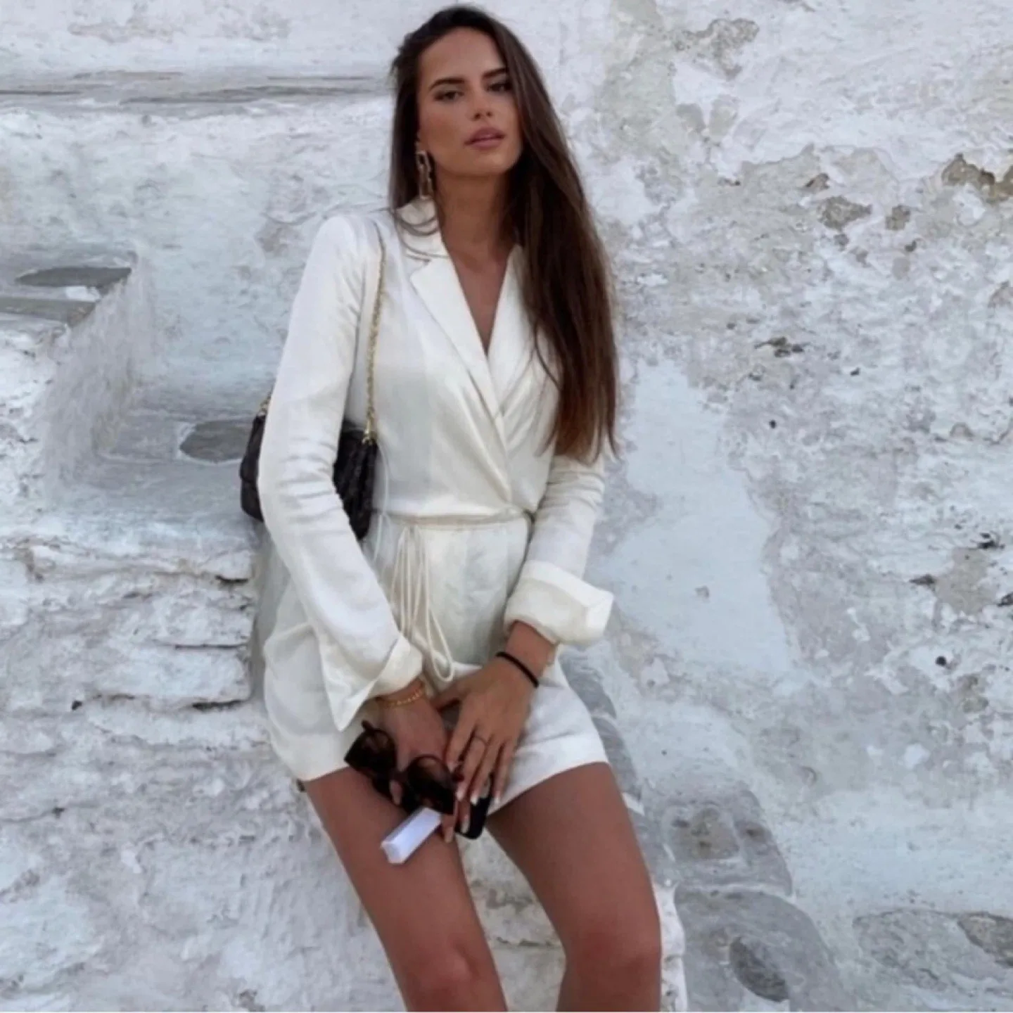 NEW WITH TAG Zara satin wrap dress Small image indicator(6)