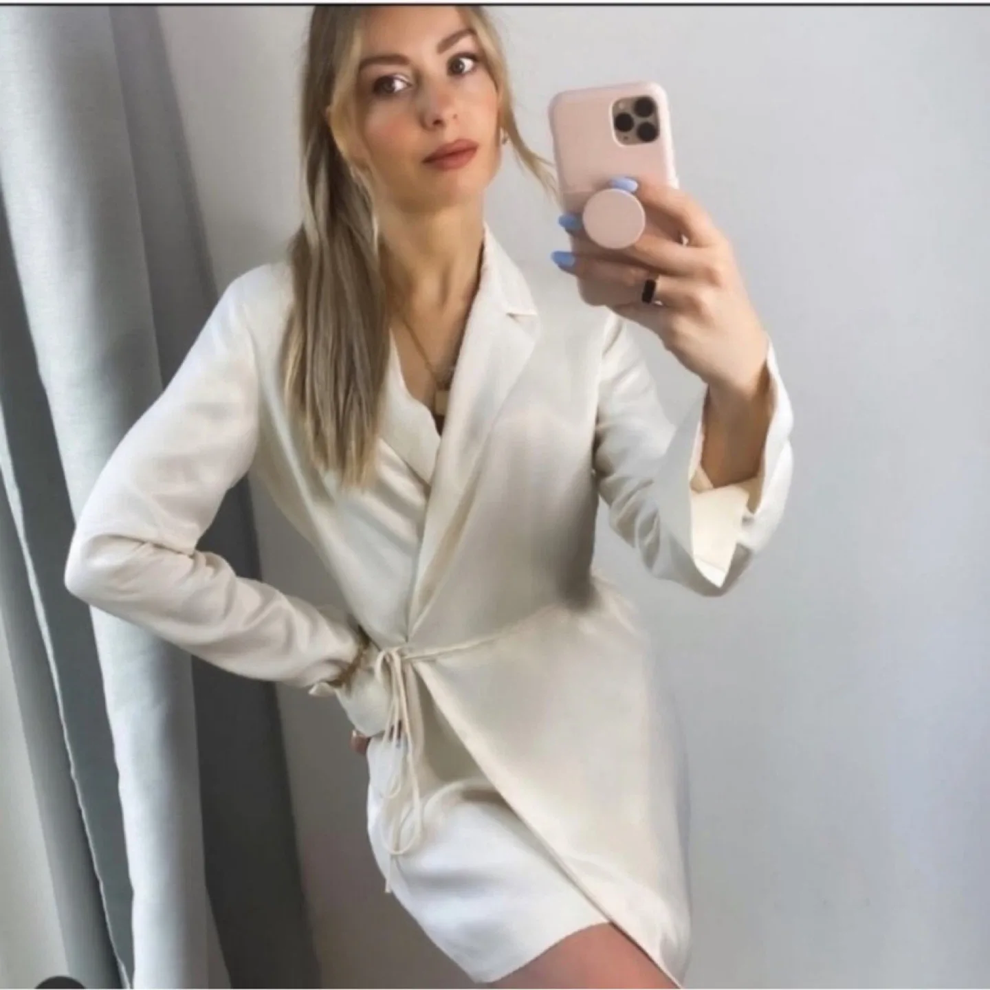 NEW WITH TAG Zara satin wrap dress Small image indicator(7)