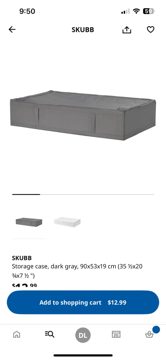 Queen Bed Frame & metres& IKEA SKUBB Storage Case - photo 4