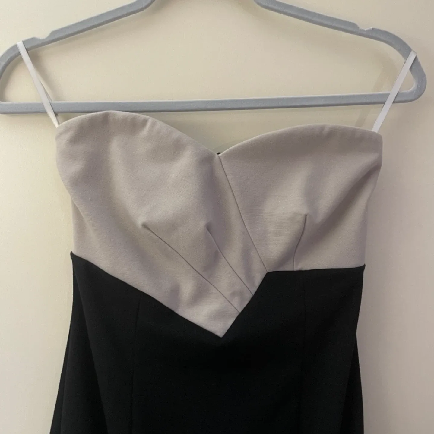 Urban Outfitters colourblock strapless dress image indicator(3)