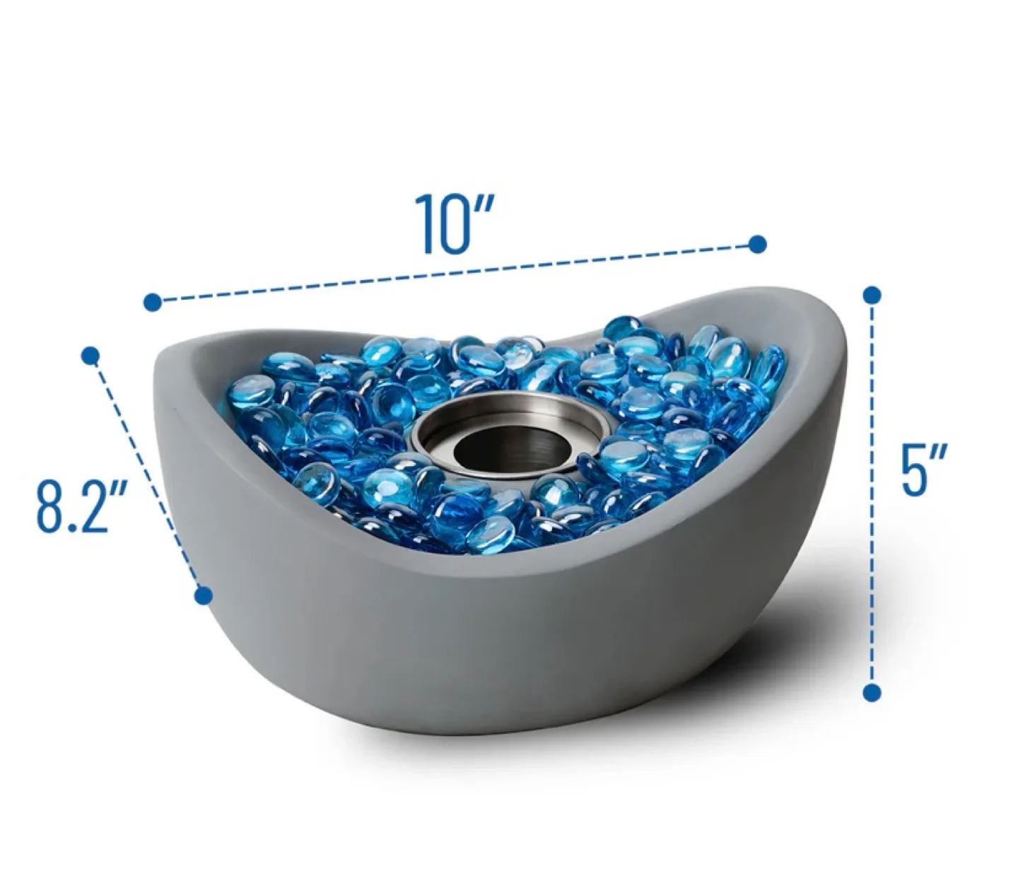 New Onlyfire Tabletop Fire Pit with Glass Stones 10.5” image indicator(2)