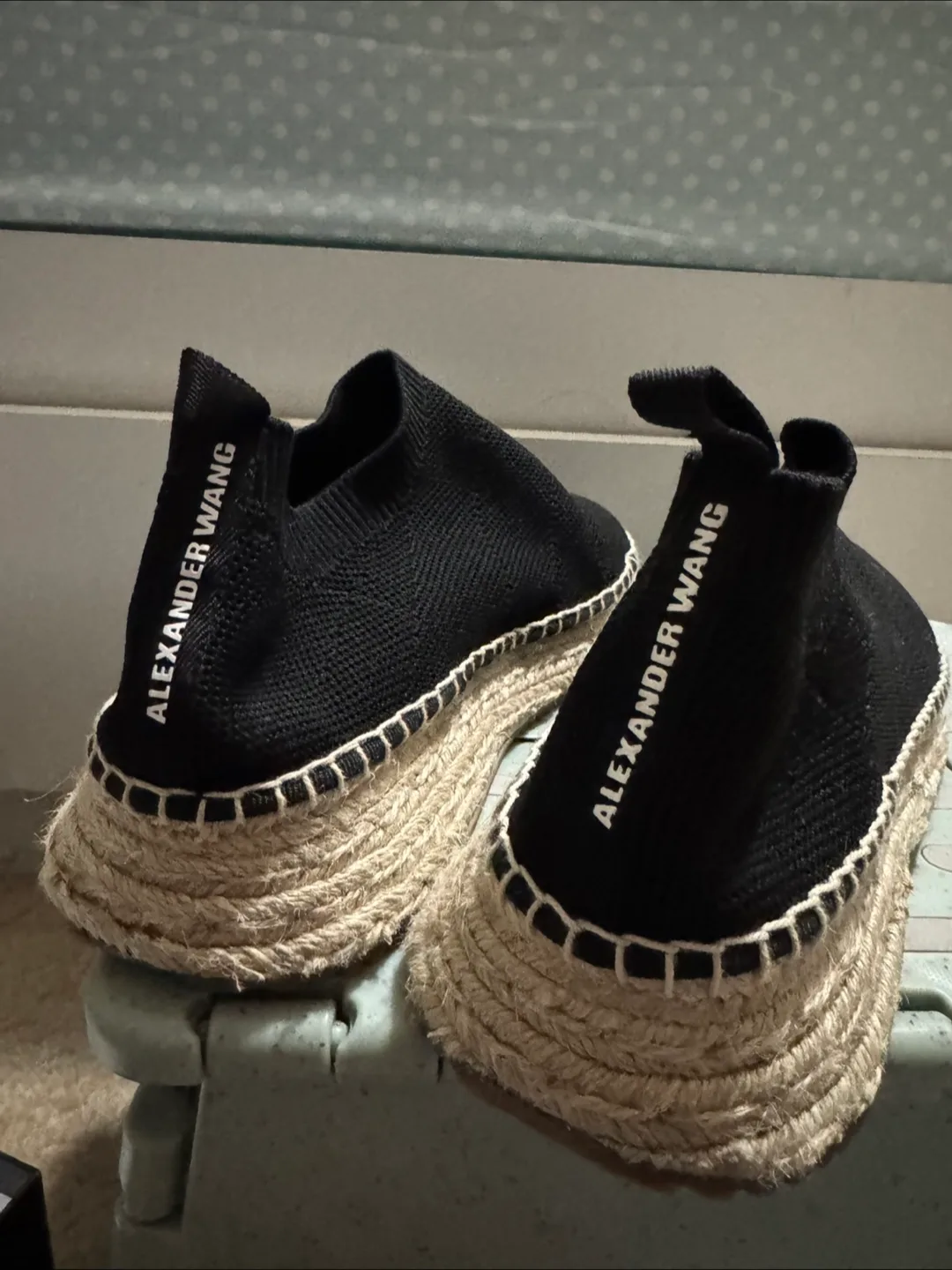 Alexander Wang Black Dylan Low-Top Espadrille Slip-On Shoes thumbnail
