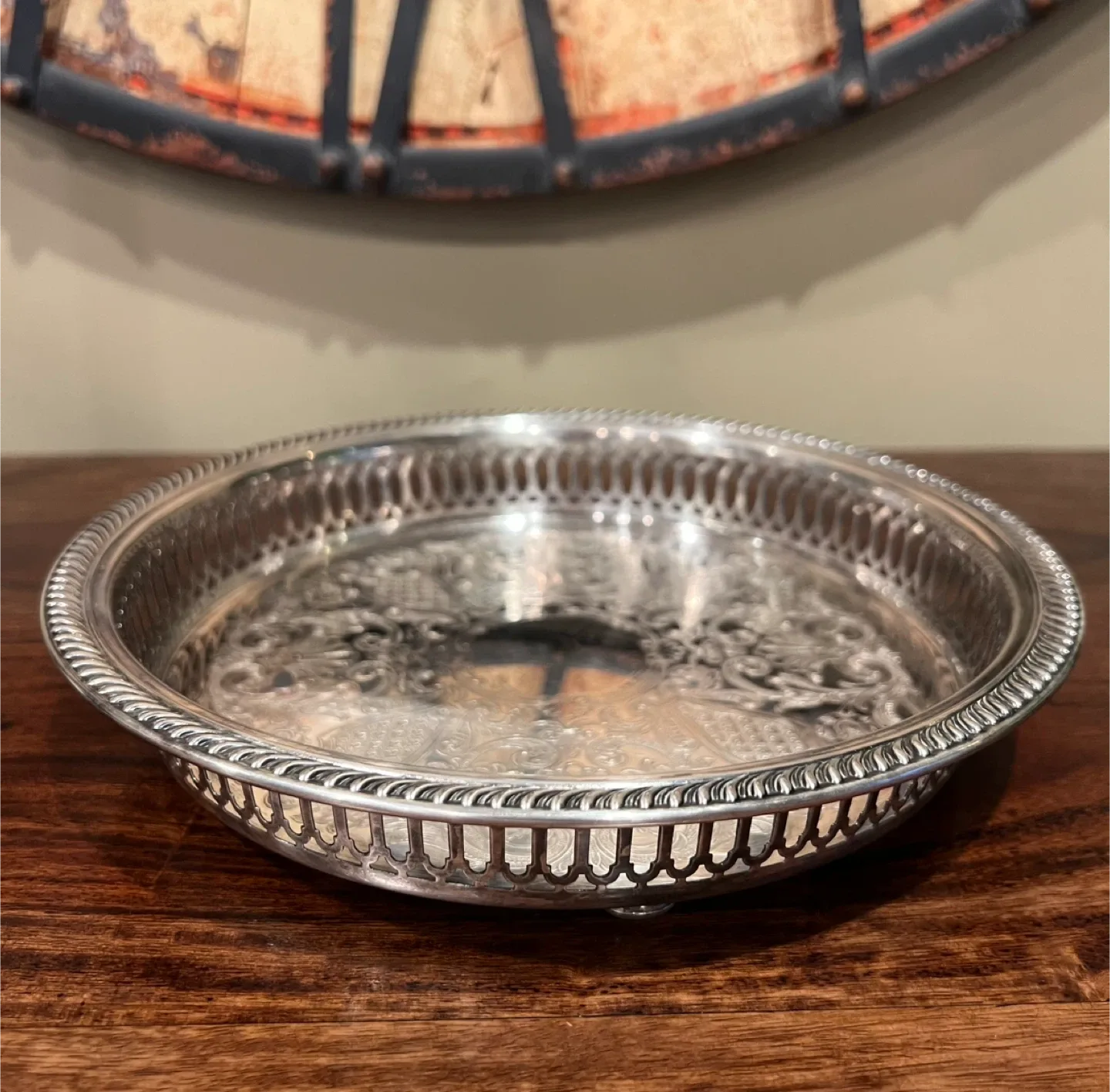Vintage Silver Plated Tray thumbnail