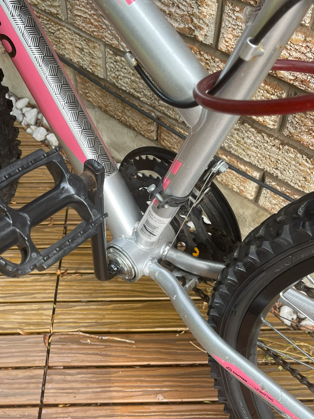26 Movelo Algonquin Trail Rated Bike - Silver & Pink - photo 4