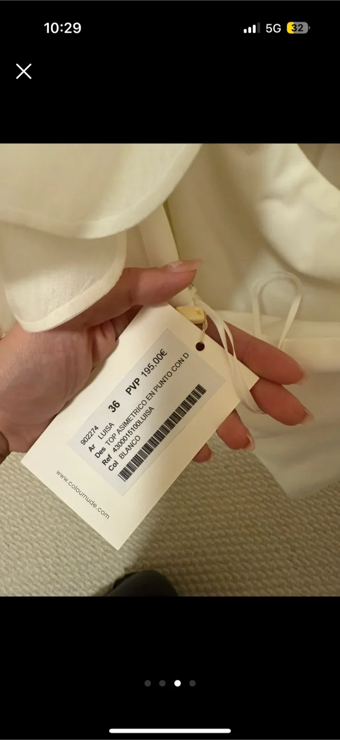 Colour Nude Asymmetric Top - Size 36 NWT image indicator(3)