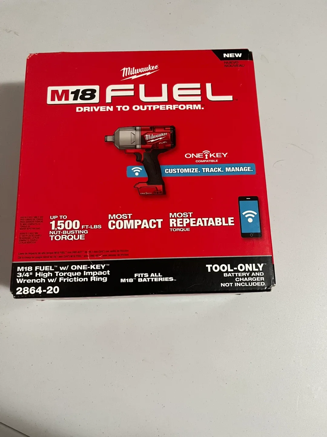 Milwaukee M18 FUEL 3/4" High Torque Impact Wrench - NEW thumbnail