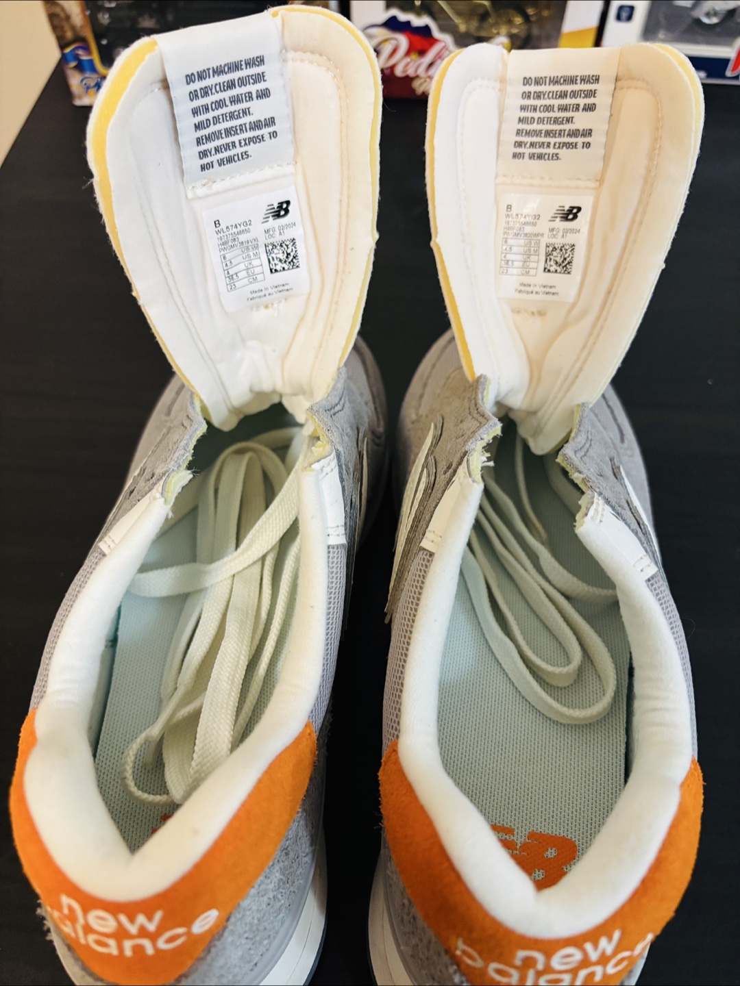 New Balance 574 Grey & Orange🥕 - photo 2