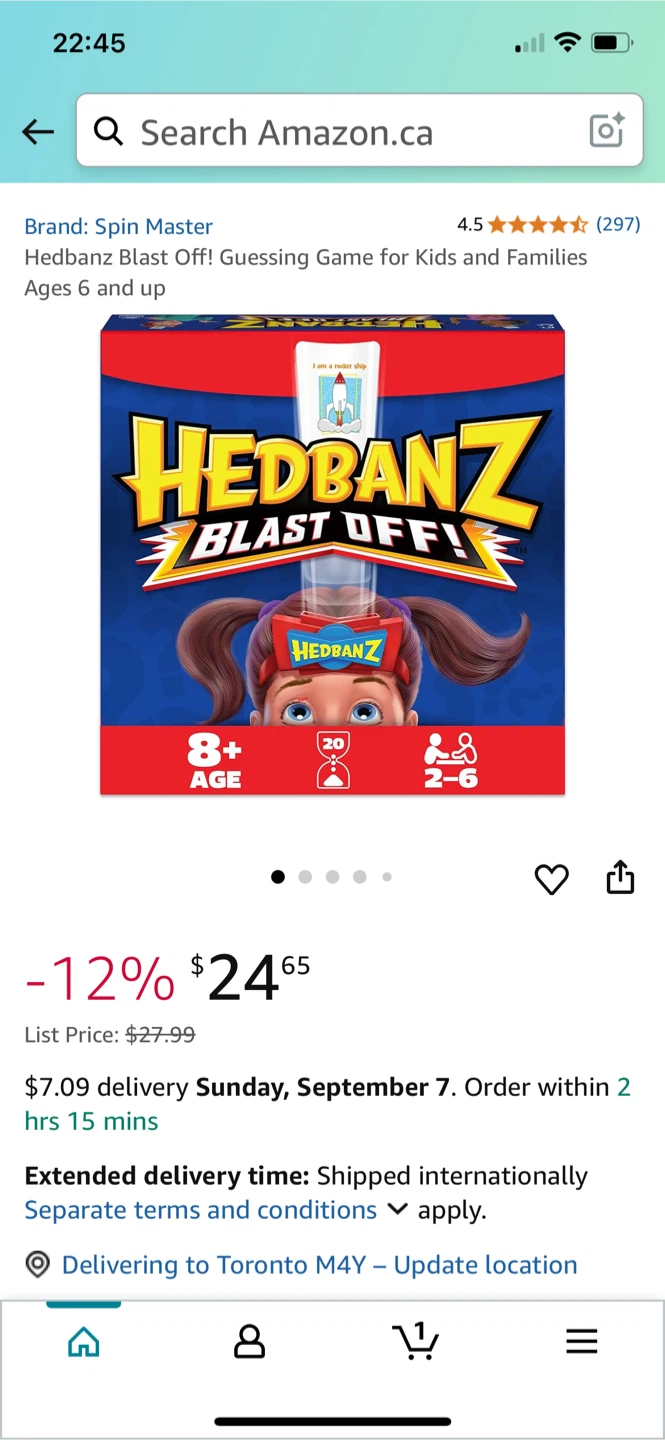 Hedbanz Blast Off! Guessing Game for Kids 6+