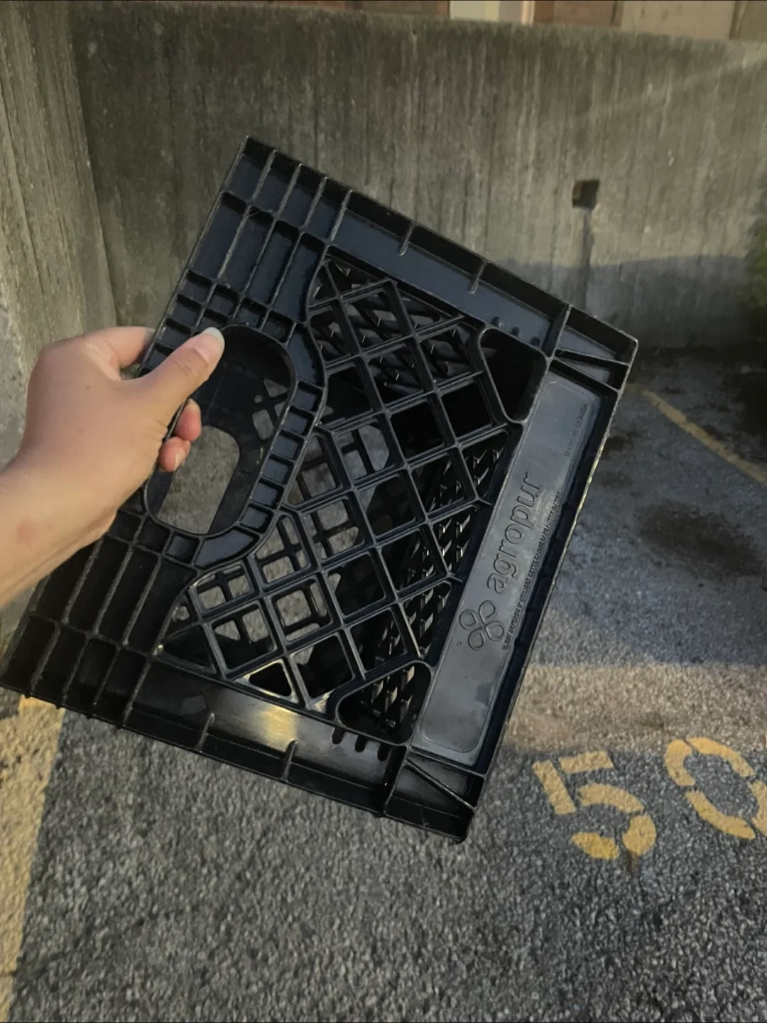 🥕 Black Plastic Milk Crates thumbnail