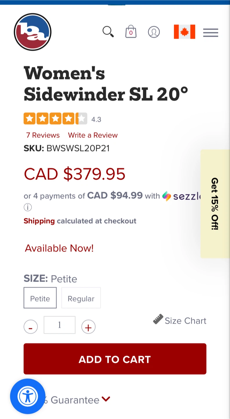 Big Agnes Women's Sidewinder SL 20° F / -6° C Sleeping Bag - photo 3