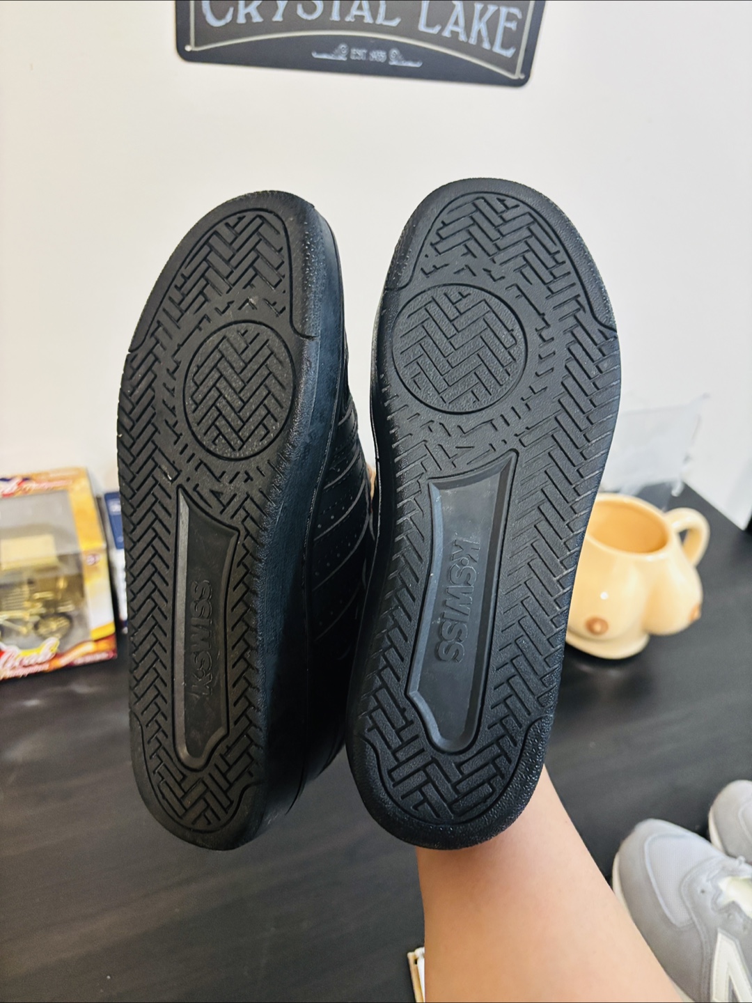 K-Swiss Black Leather Sneakers - Women🥕 - photo 4