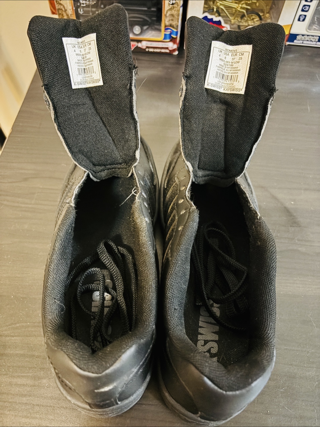 K-Swiss Black Leather Sneakers - Women🥕 - photo 2