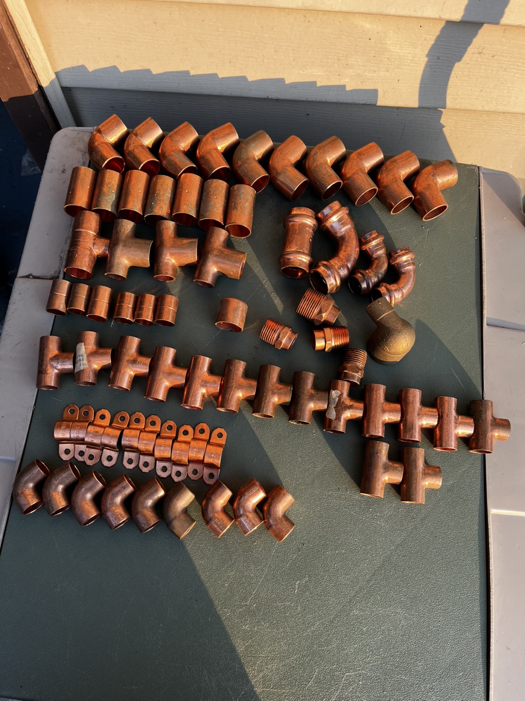 Lot of Copper Plumbing Fittings