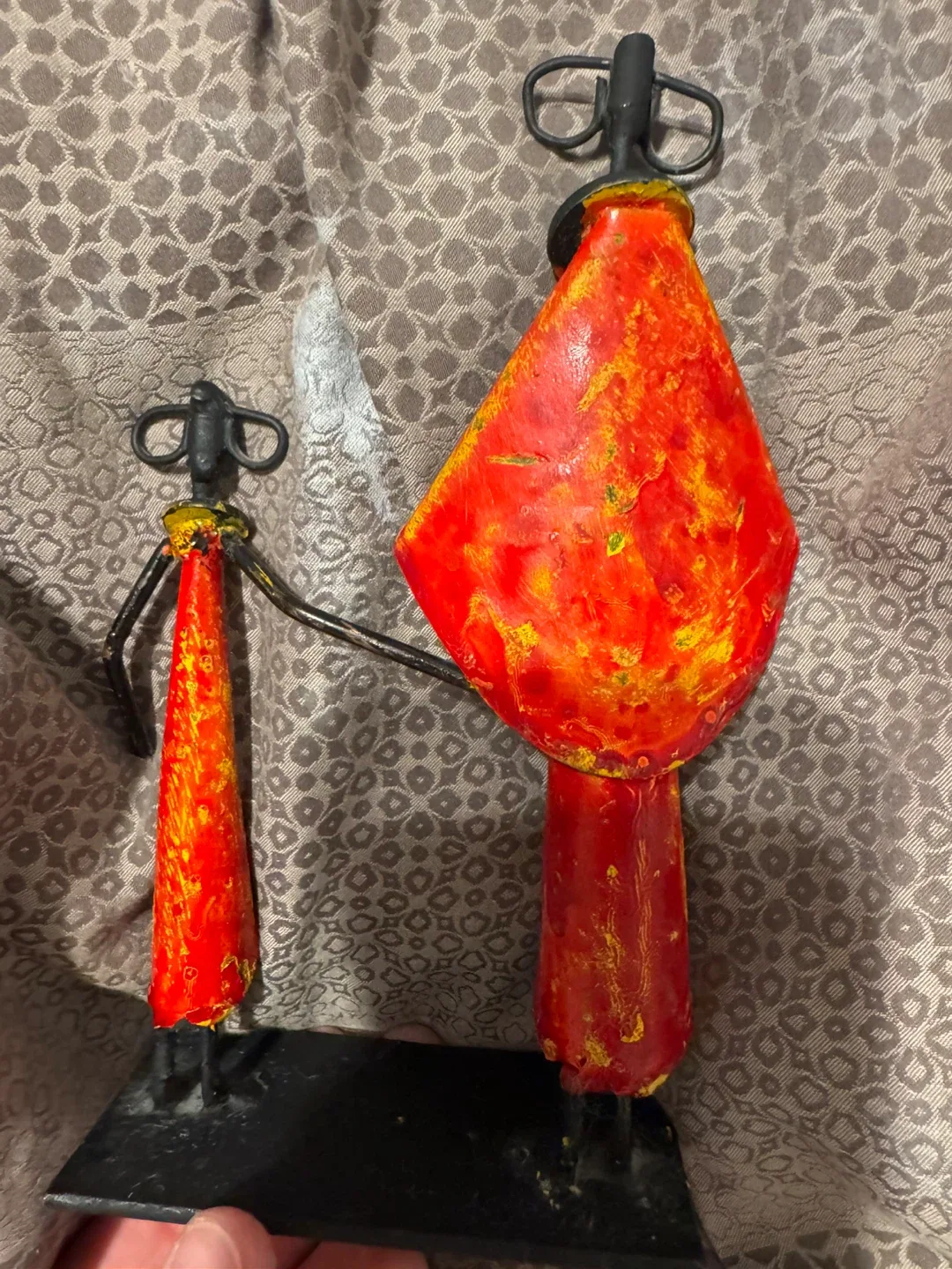 Metal African Figurines - Red & Black image indicator(2)