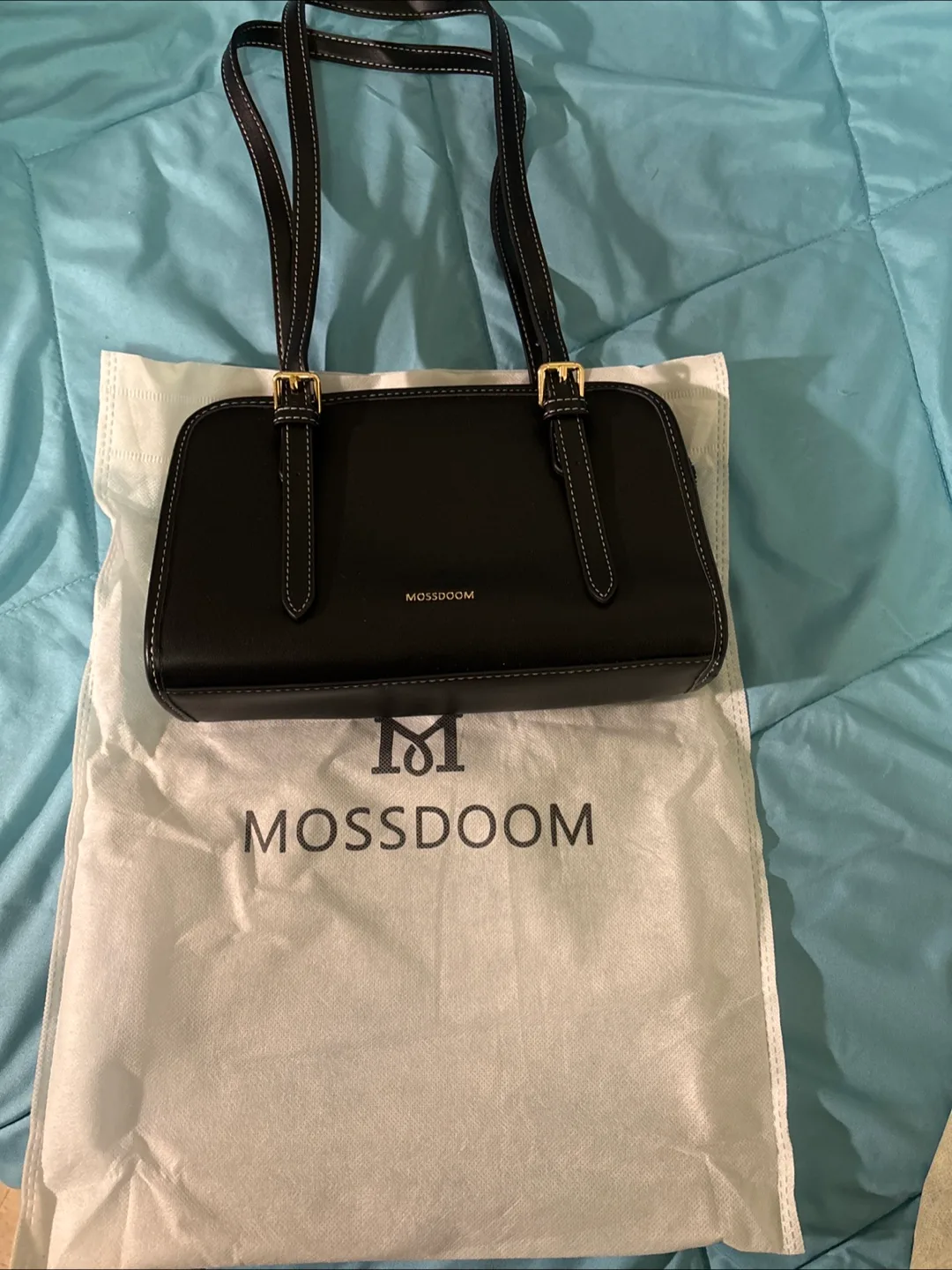 Mossdoom Black Shoulder Bag🥕 thumbnail