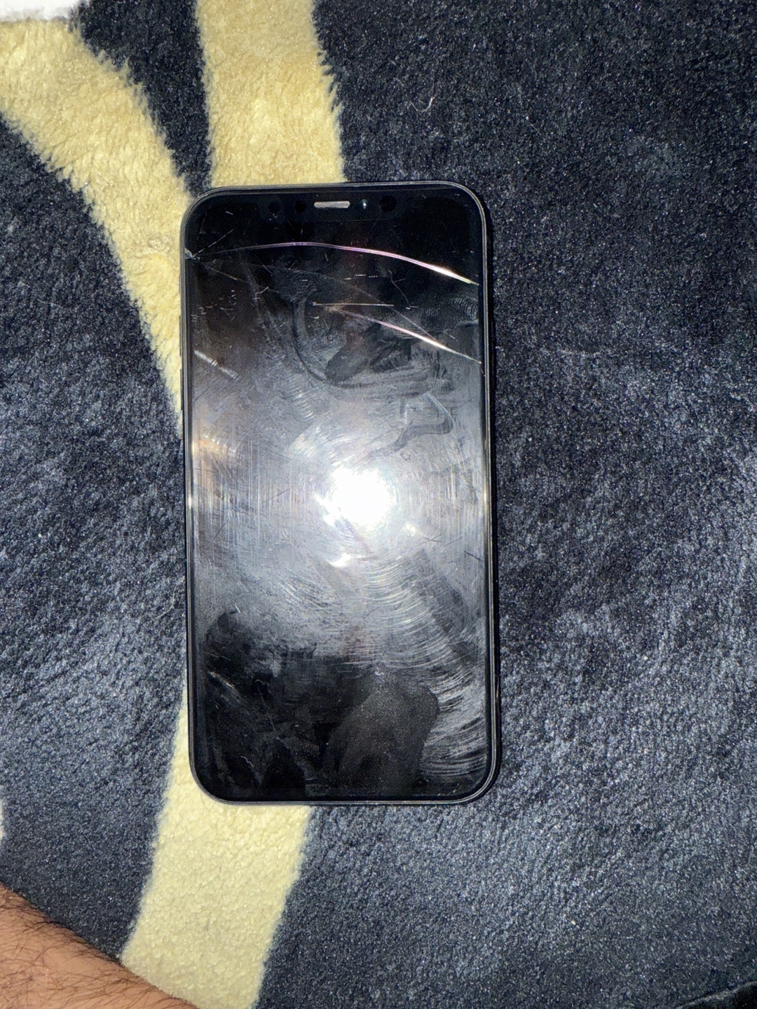 Cracked screen iPhone