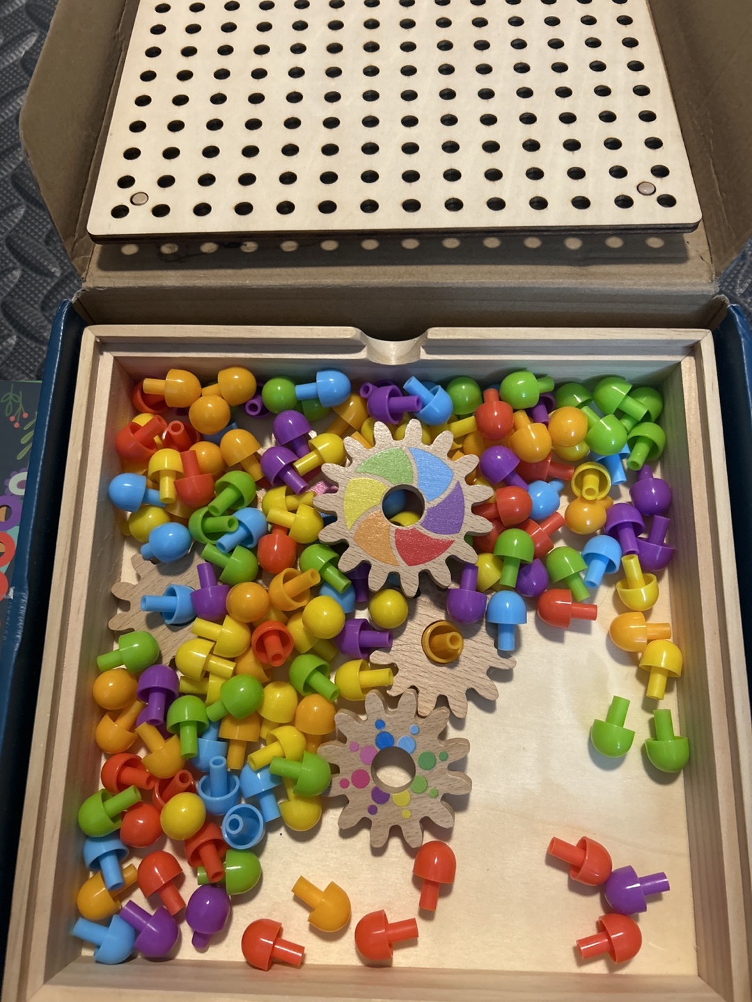 Maycoly Wooden Mosaic Puzzle Toy Set Ages 3+ - photo 2
