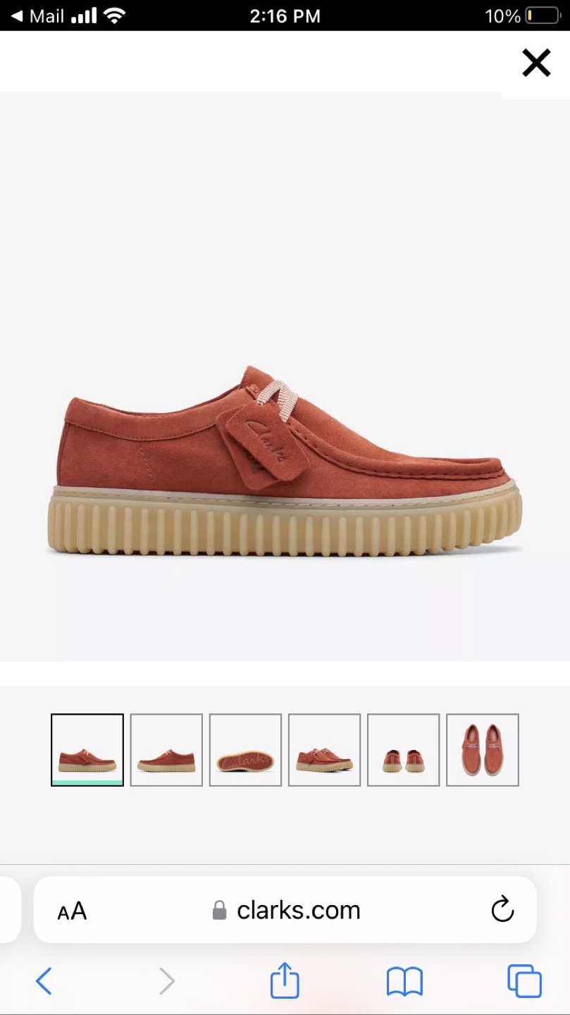 Clarks Wallabee Lift Shoes - Size 8.5