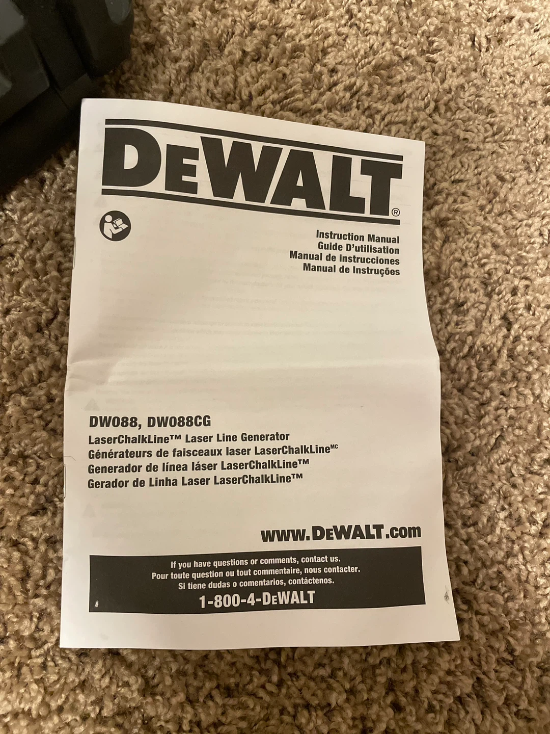 🥕Dewalt DW088CG Cross Line Laser Level - photo 3