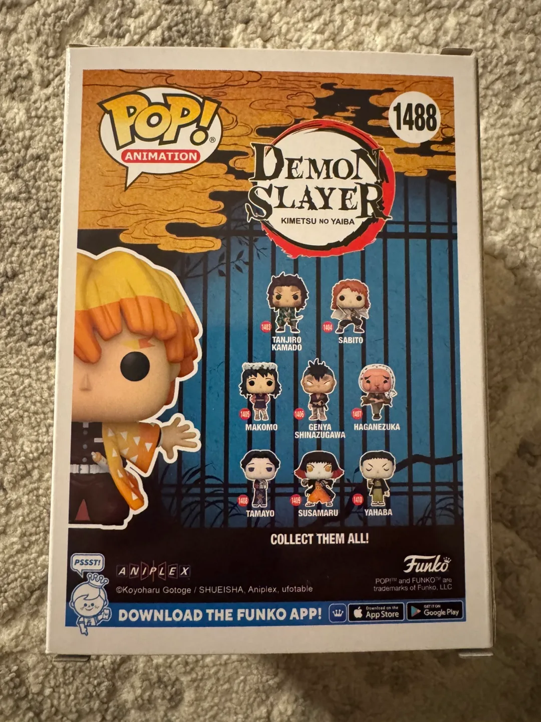 Funko Pop! Animation Demon Slayer Zenitsu Agatsuma #1488 image indicator(3)