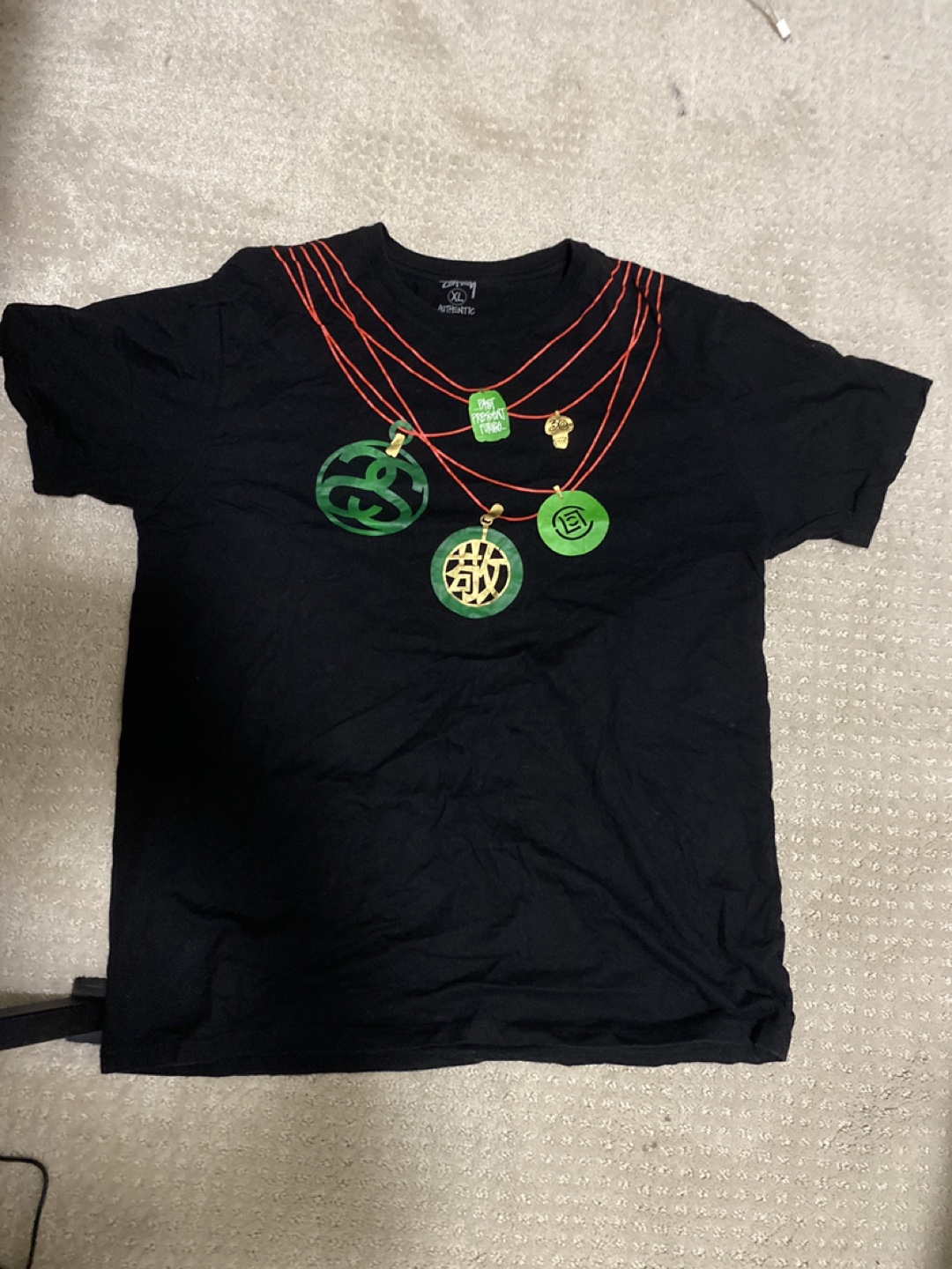 Vintage Stussy Black T-Shirt