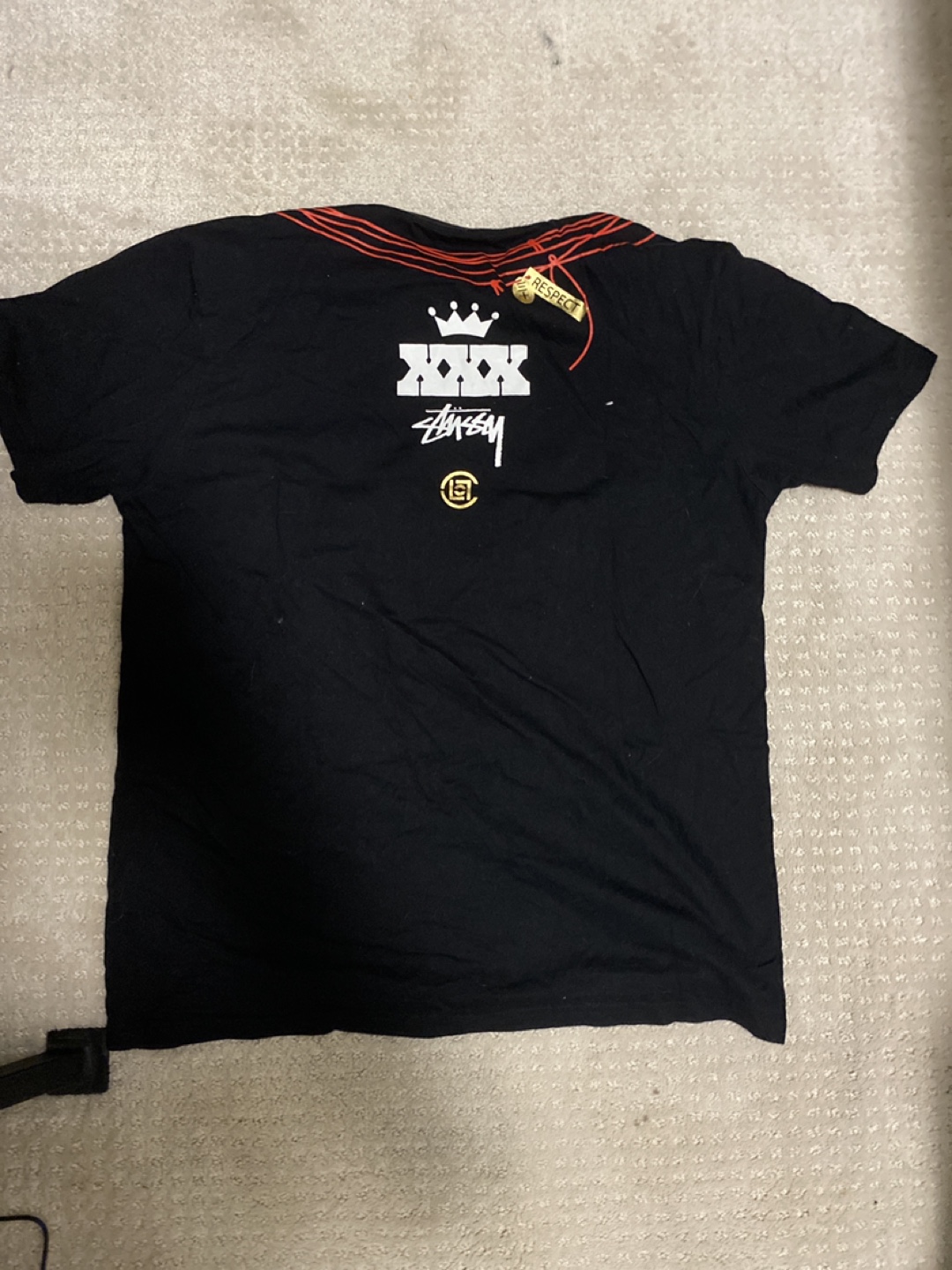 Vintage Stussy Black T-Shirt - photo 2