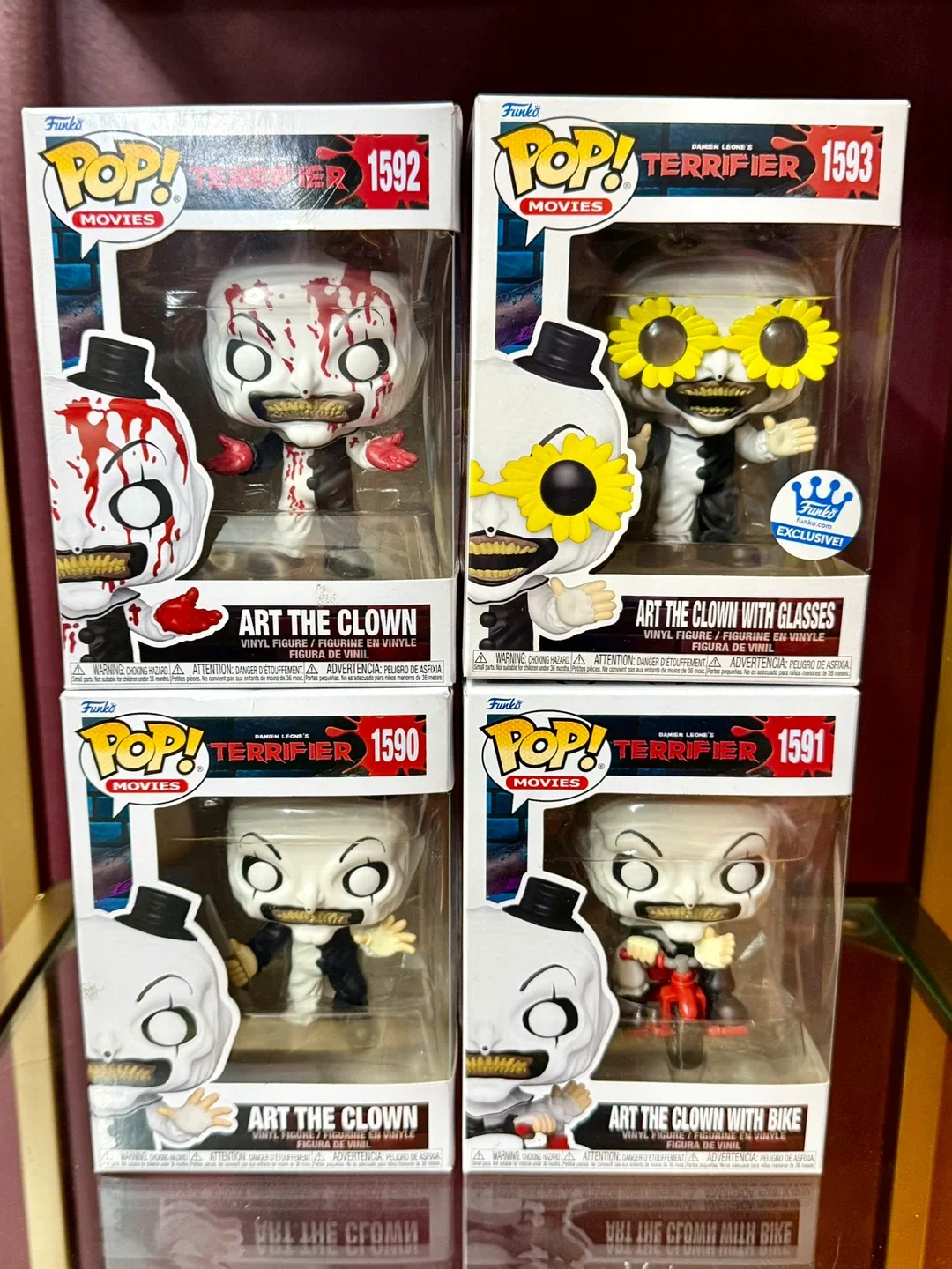 Funko Pop! Movies -  Terrifier Set #1590–1593 (Art the Clown) thumbnail
