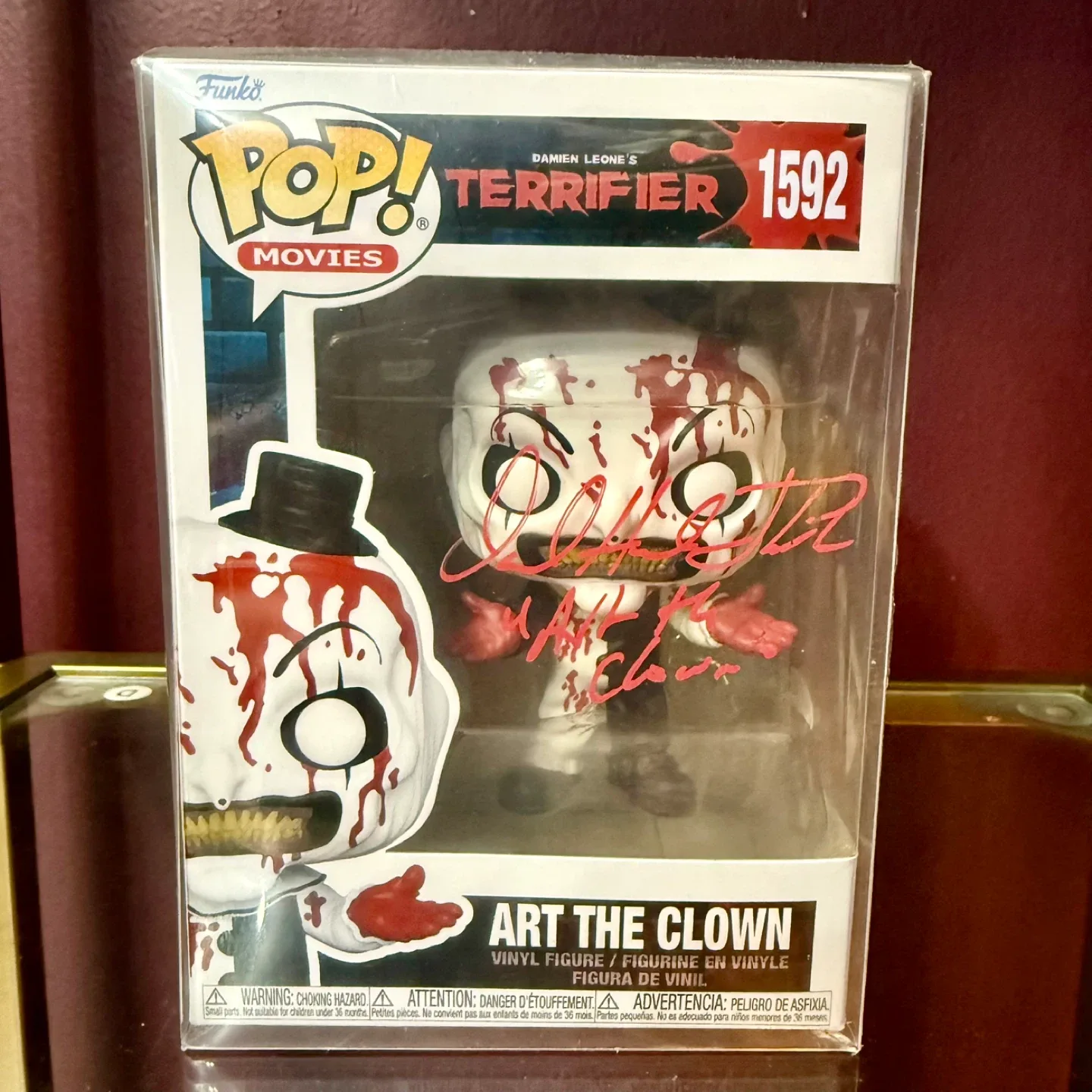 Signed Funko Pop! Movies #1592 – Art the Clown (Terrifier) thumbnail