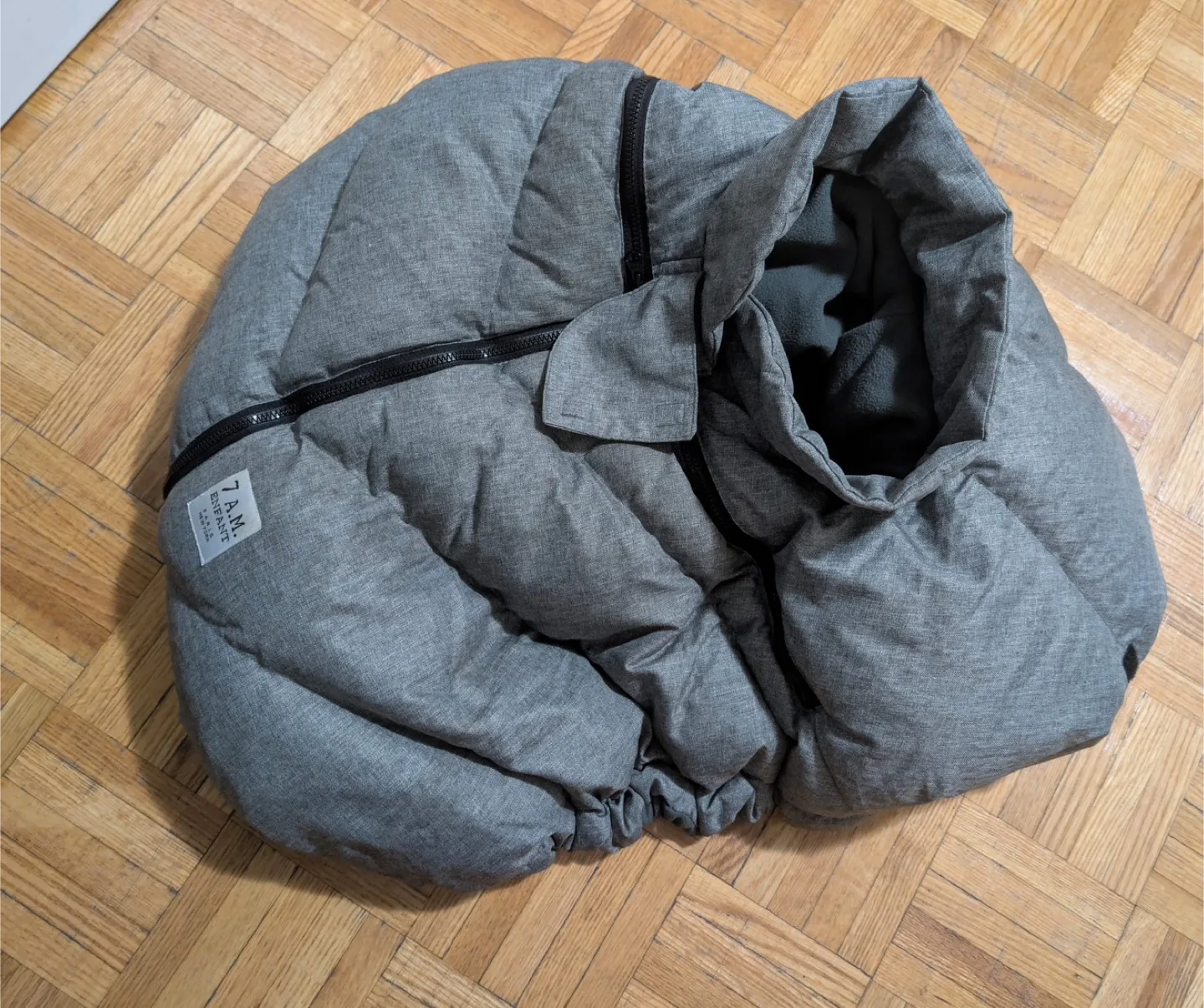 7 A.M. Enfant Cocoon Car Seat Cover - Grey image indicator(2)